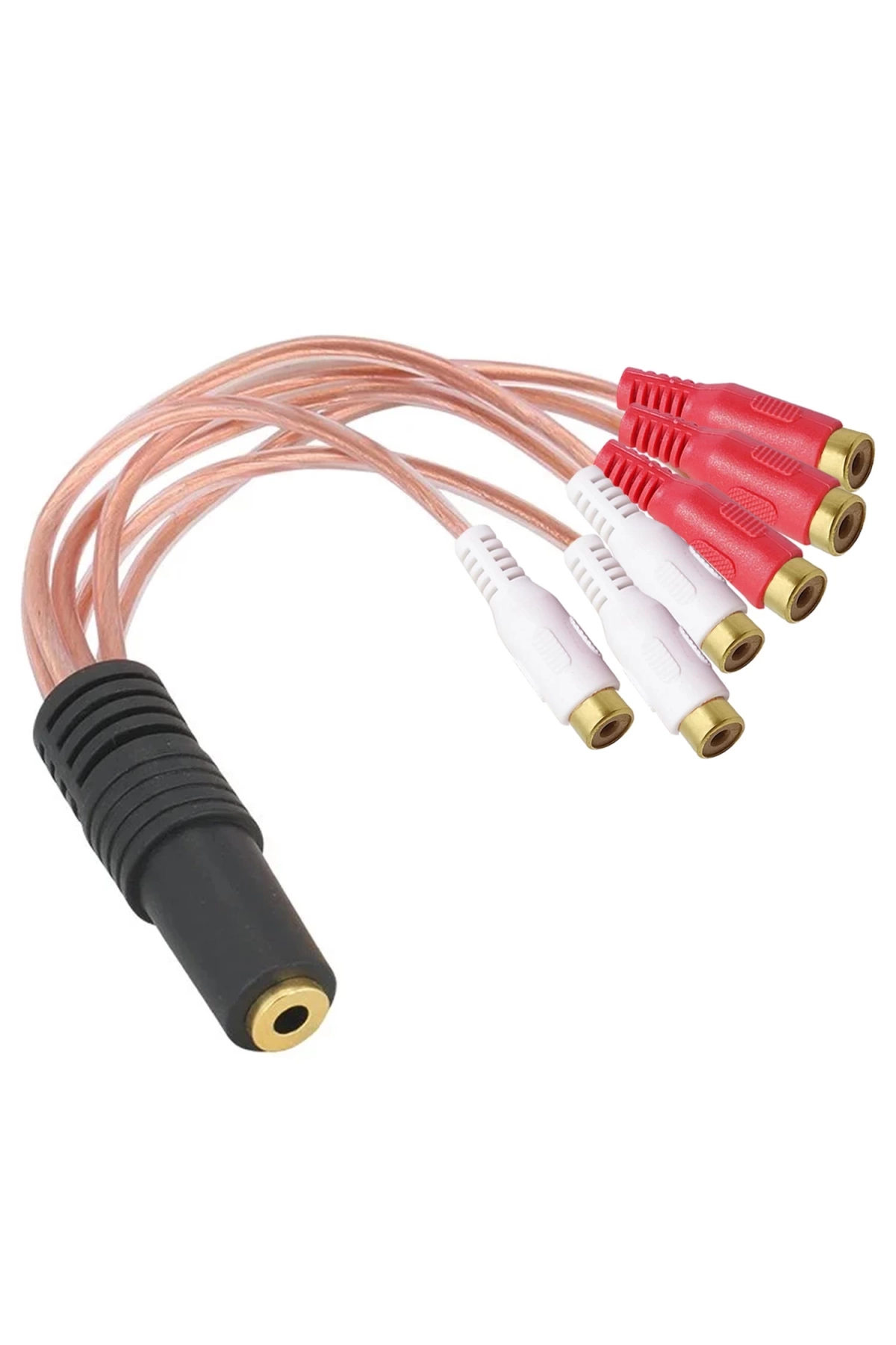 S-Link Sl-Dc56 6 Rca Uzatma Kablosu Dişi To Aux 3.5Mm Dişi 15Cm