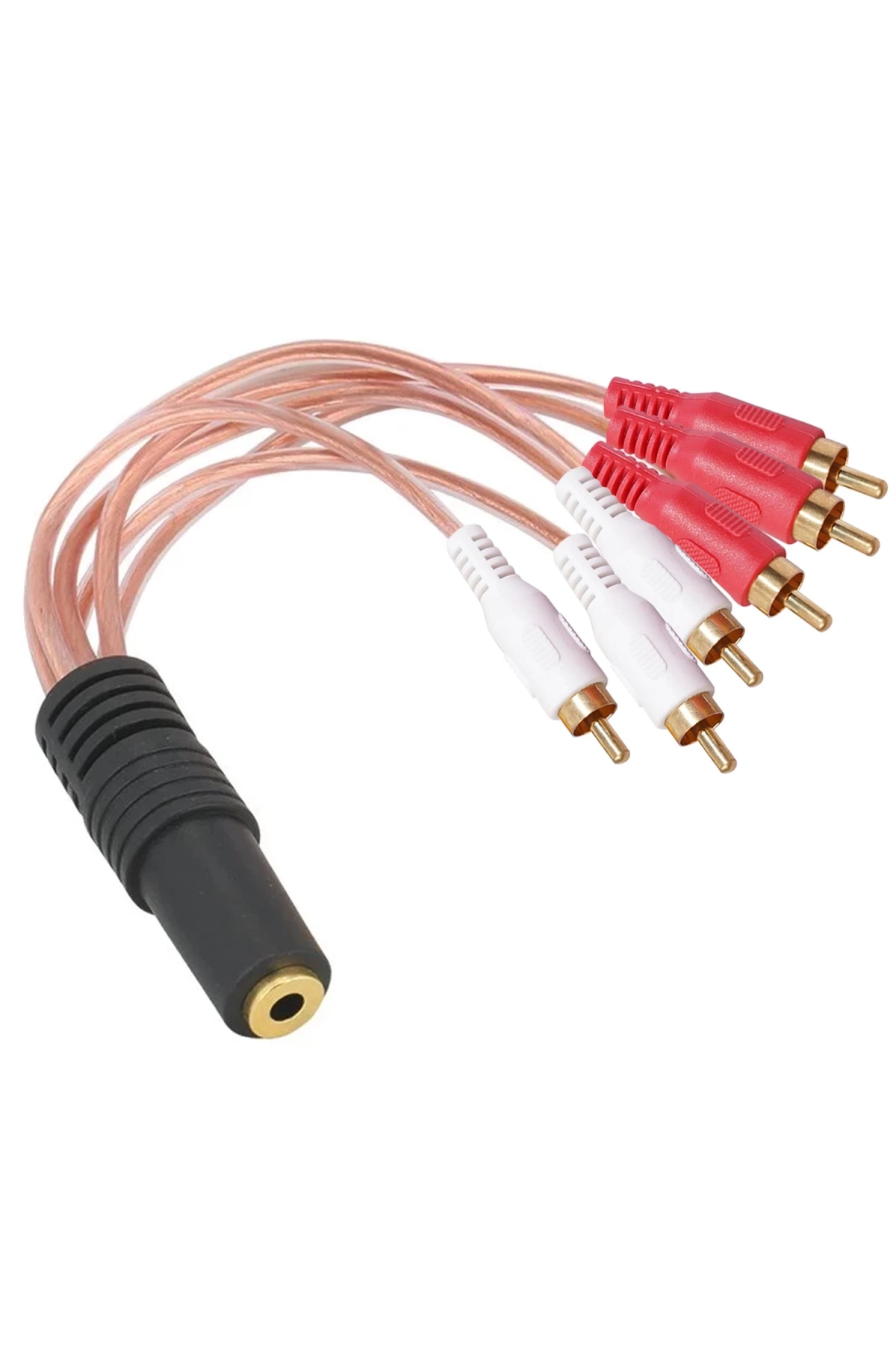 S-Link Sl-Dcr36 6 Rca Uzatma Kablosu Erkek To Aux 3.5Mm Dişi 15Cm