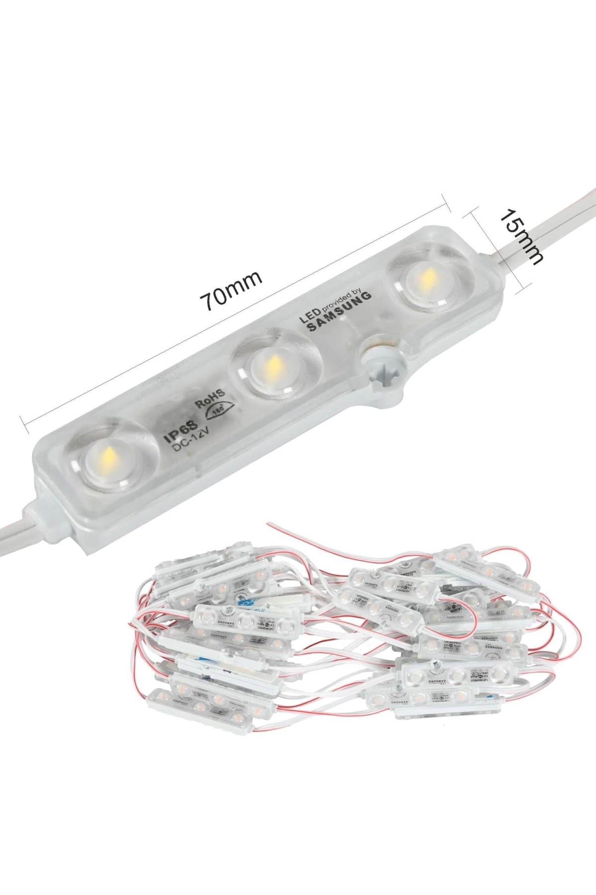 Samsung Modül Led 3lü 12v Ip68 Beyaz