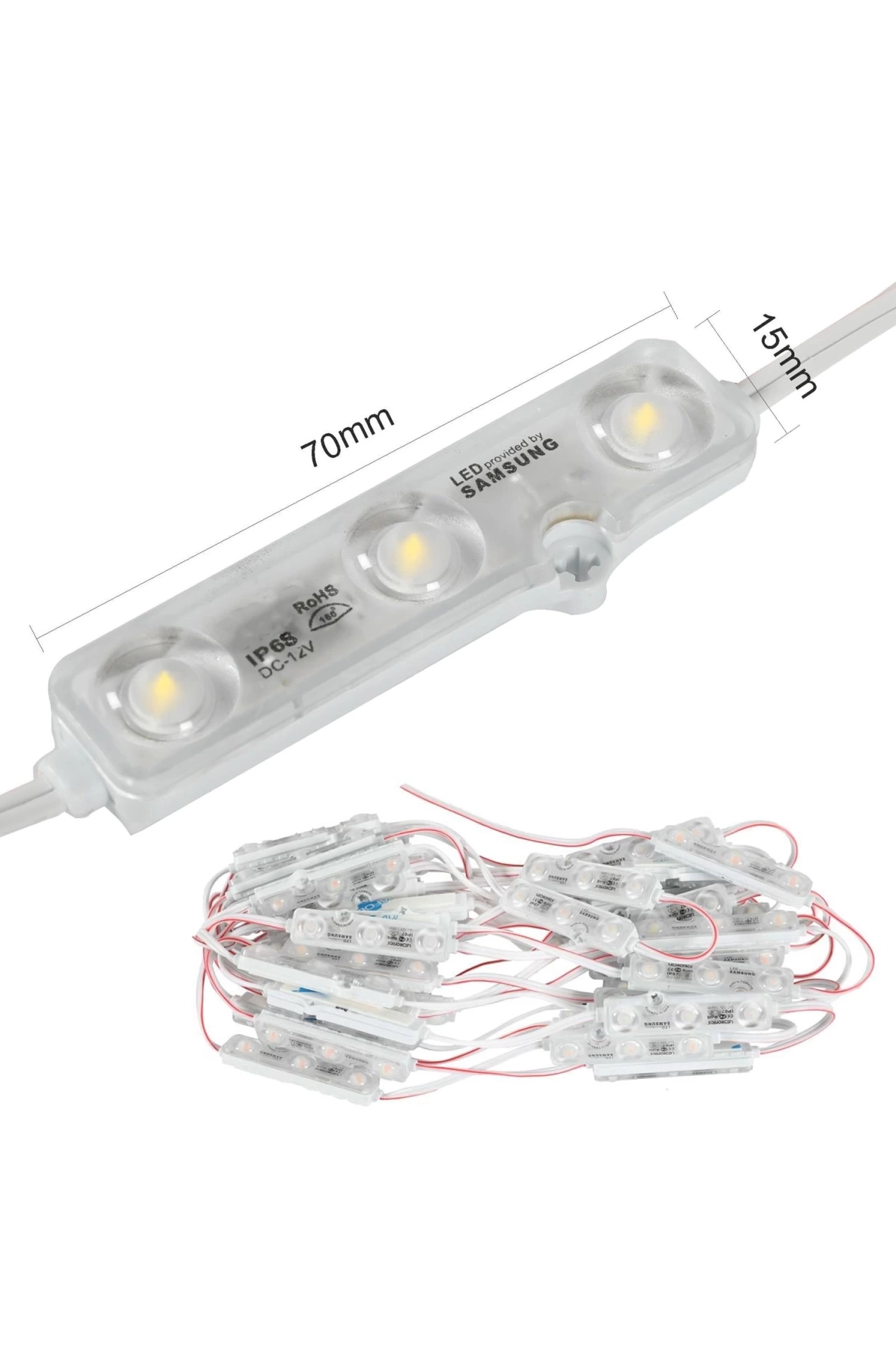 SAMSUNG Modül Led 3Lü 12V IP68 Beyaz