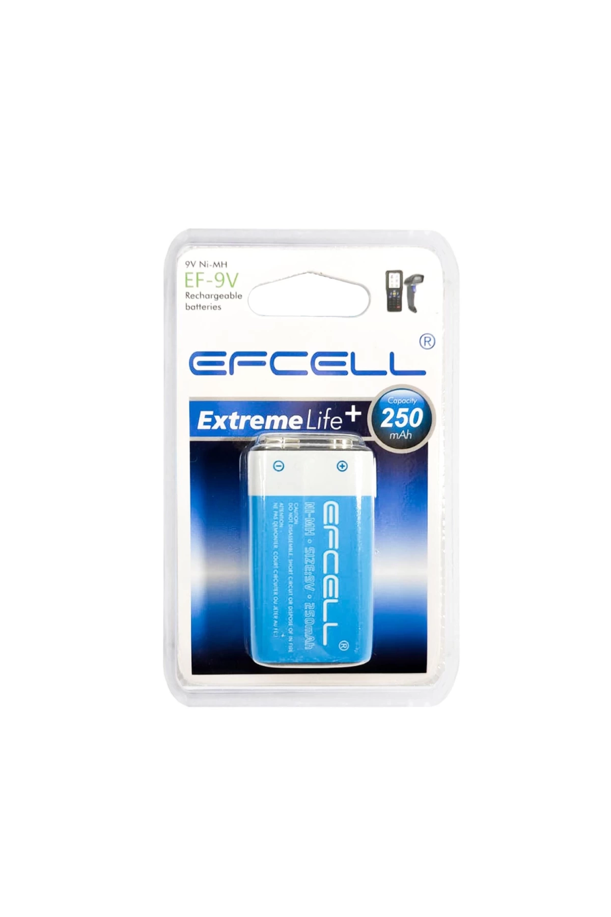 Efcell Ef-9v Şarjlı Pil 9v 250 Mah Ni-mh