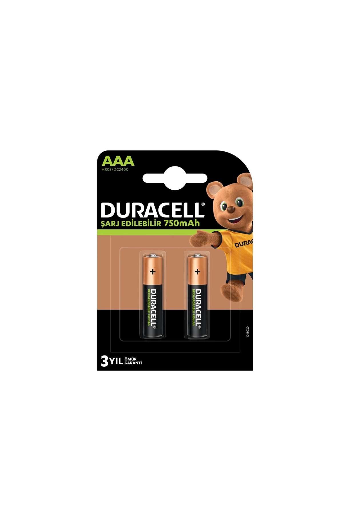 Duracell Şarjlı Pil Aaa İnce Kalem 750 Mah Ni-mh 2li Paket