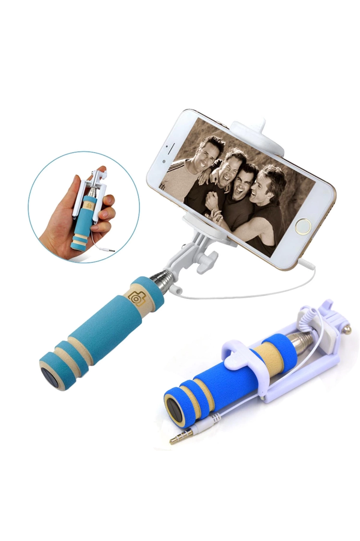 SELFIE ÇUBUĞU KABLOLU MONOPOD KAWAİ QS-48