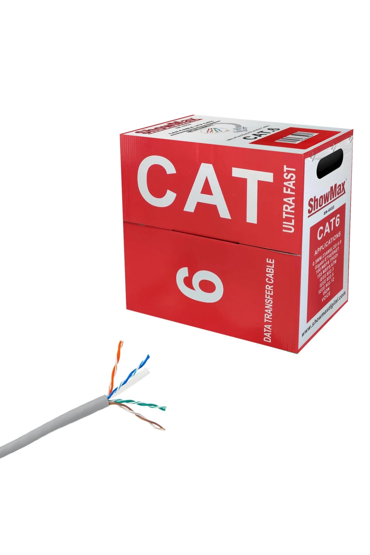 Showmax Sh-4022 Cat6 Kablo 23awg 0.50mm 305 Metre