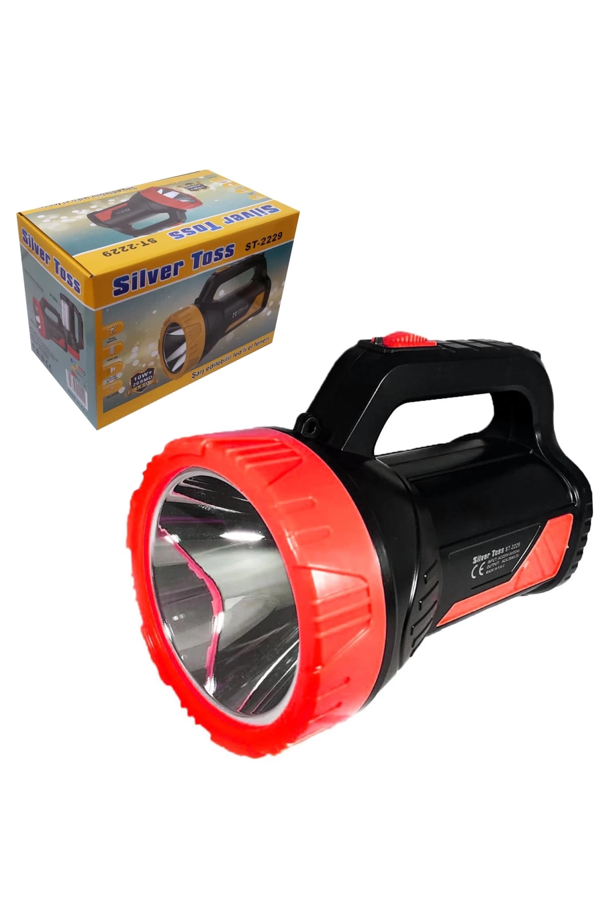 Silver Toss St-2229 Projektör El Feneri Şarjlı 10 Watt + Işıldak 26 Smd