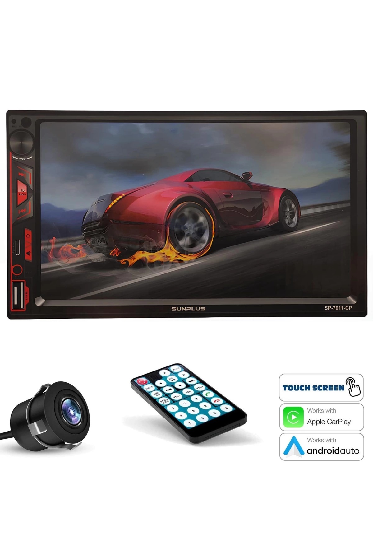 Sunplus Hitech Sp-7011-cp Android Double Teyp 7 İnç 4x55 Watt Carplay