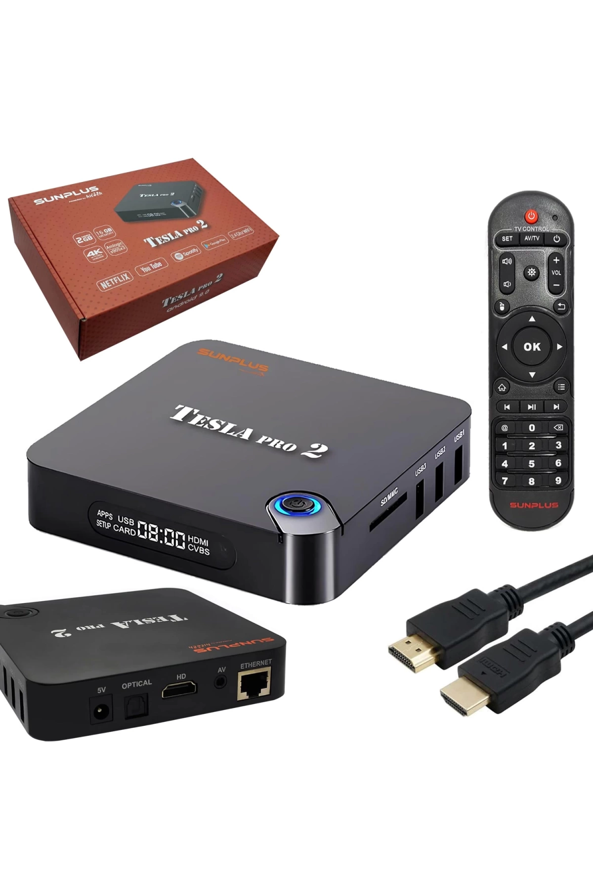 Sunplus Hıtech Tesla Pro-2 Android Tv Box 2+16gb