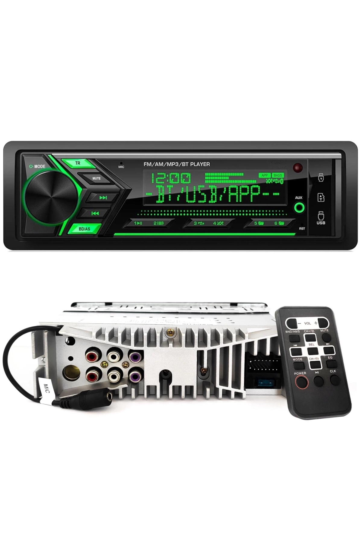 Sunplus Sp-6620 Dsp Oto Teyp 4x55 Watt Bluetooth 2xusb Sd Fm Aux