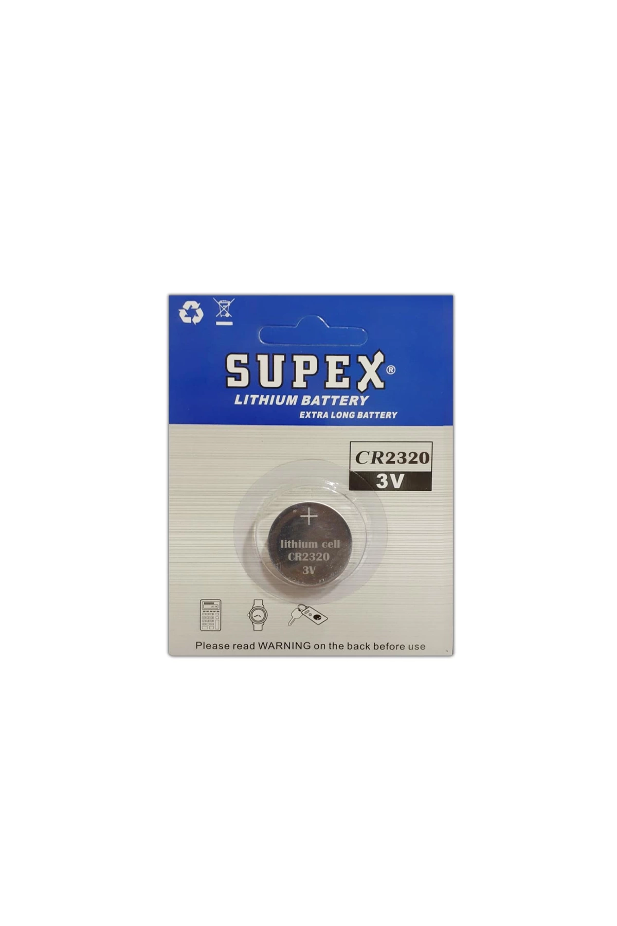 SUPEX Pil Düğme 2320 3V Tekli