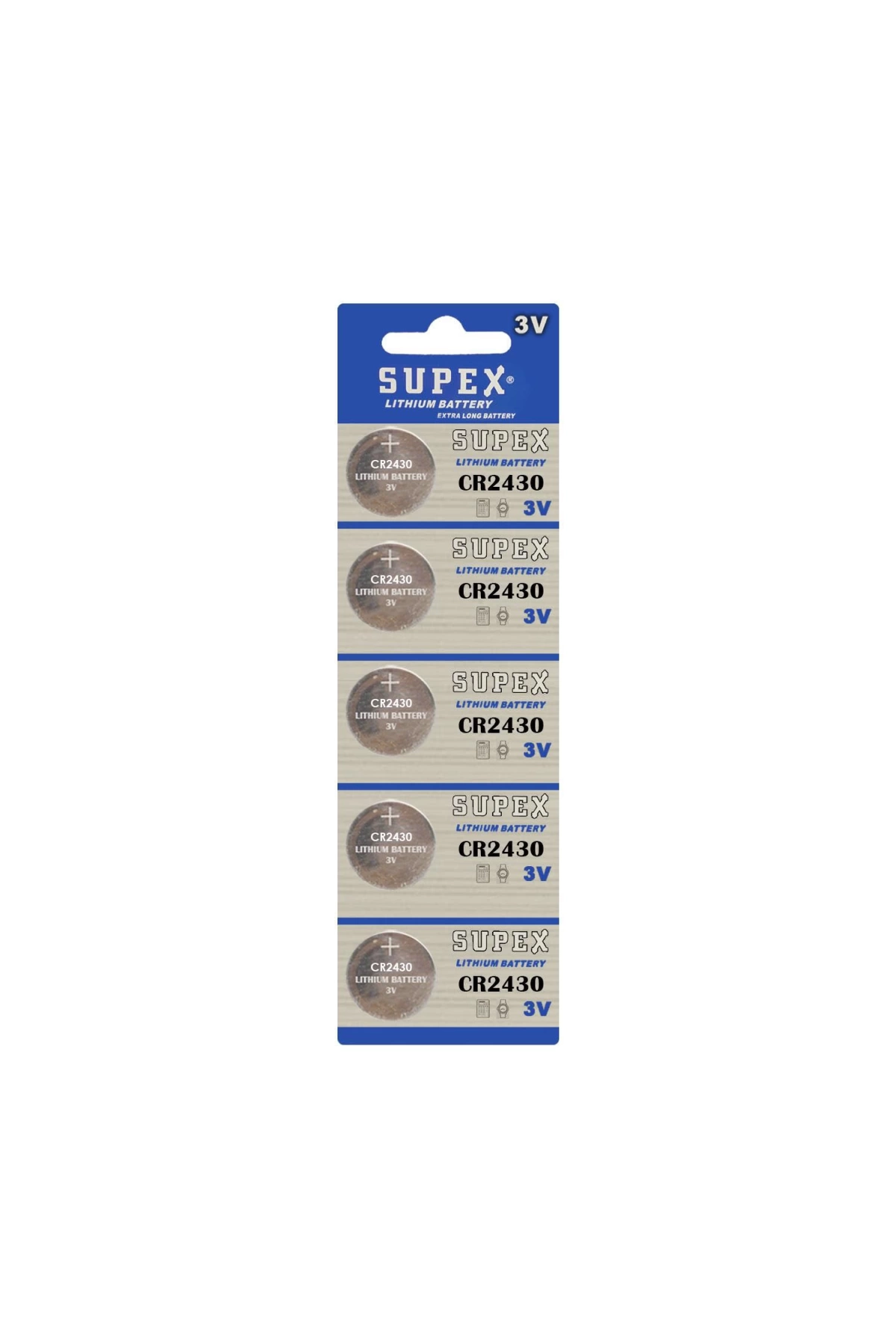 Supex Pil Düğme 2430 3v 5li Paket