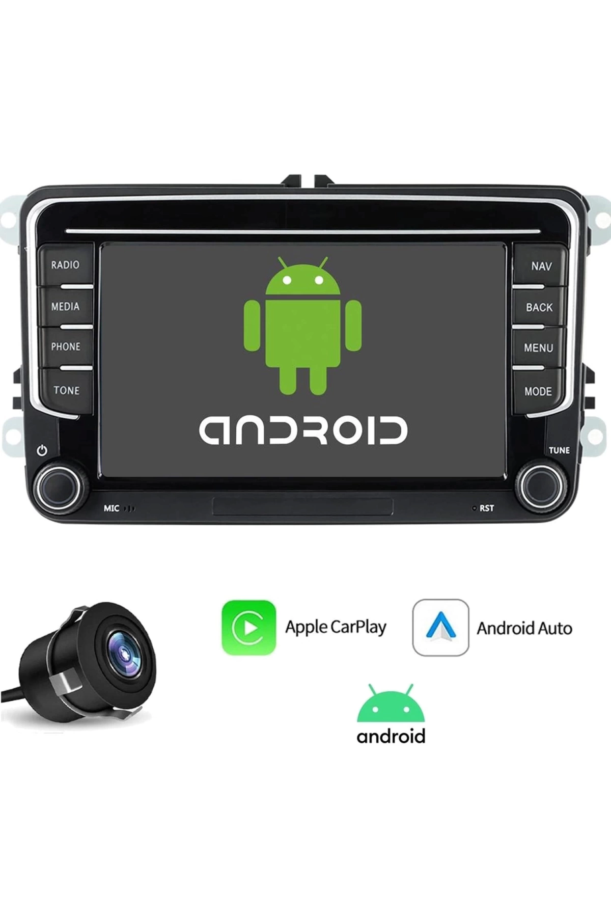 Konfulon Tablet Multimedya Android 7 İnç 2+32gb Carplay Volkswagen (soğutucu Fanlı Dsp İşlemci)