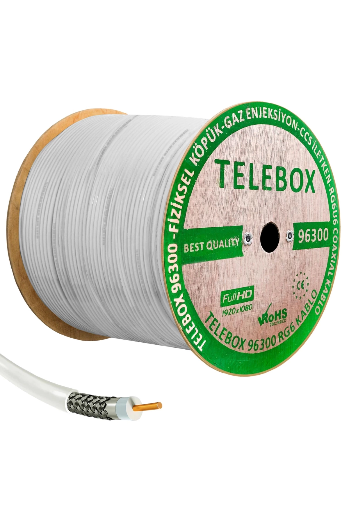 Telebox Anten Kablosu Rg6 U4 96 Tel 300 Metre