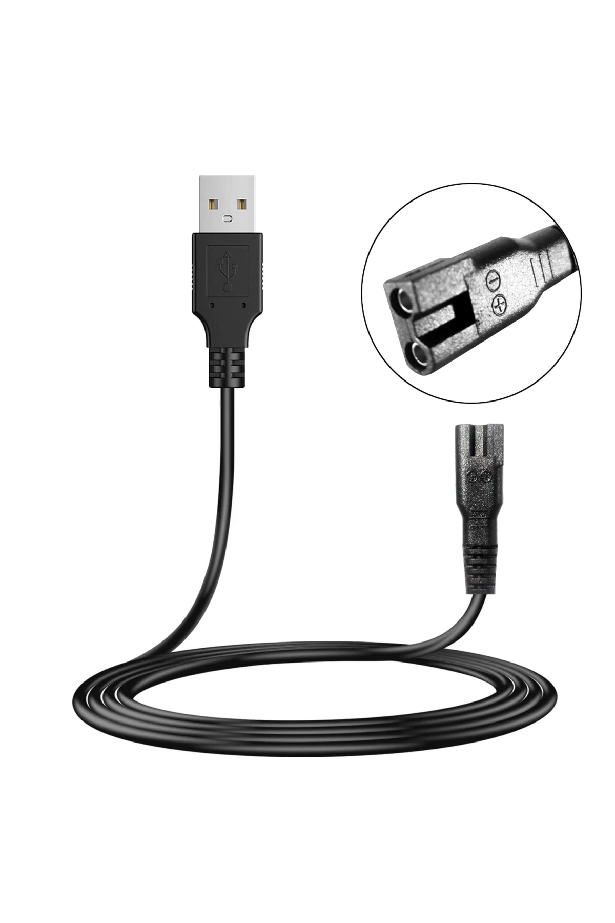 G-53514 Güç Power Tıraş Kablosu Usb 1 Metre Siyah No 14