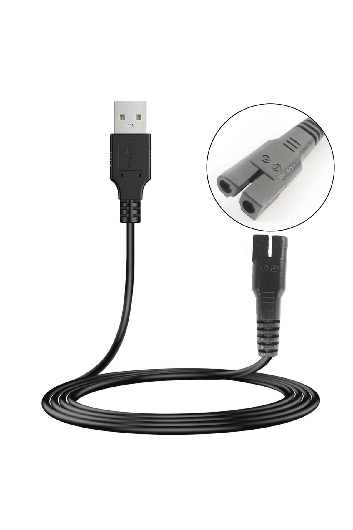 G-53518 Güç Power Tıraş Kablosu Usb 1 Metre Siyah No 18