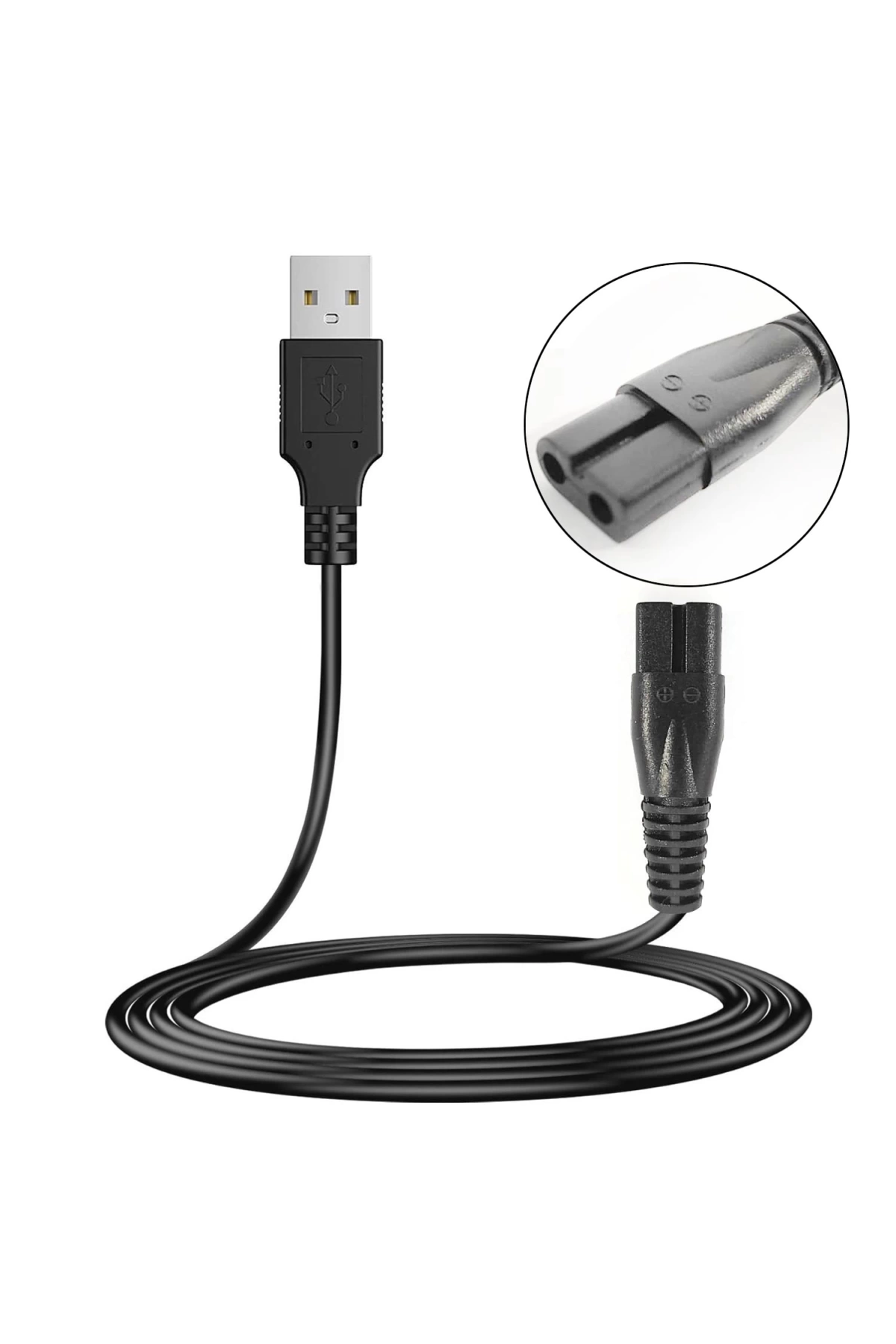 G-5353 Güç Power Tıraş Kablosu Usb 1 Metre Siyah No 3