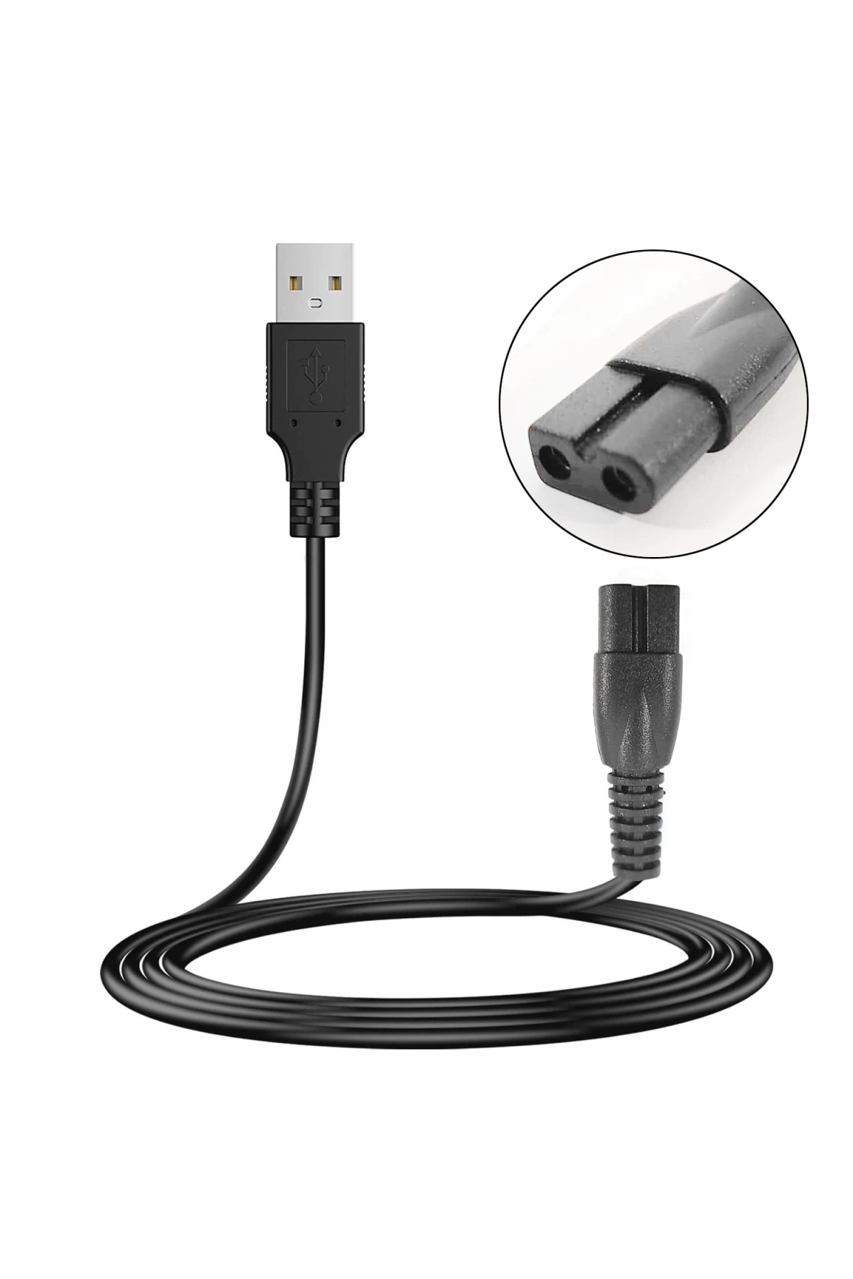 G-5354 Güç Power Tıraş Kablosu Usb 1 Metre Siyah No 4