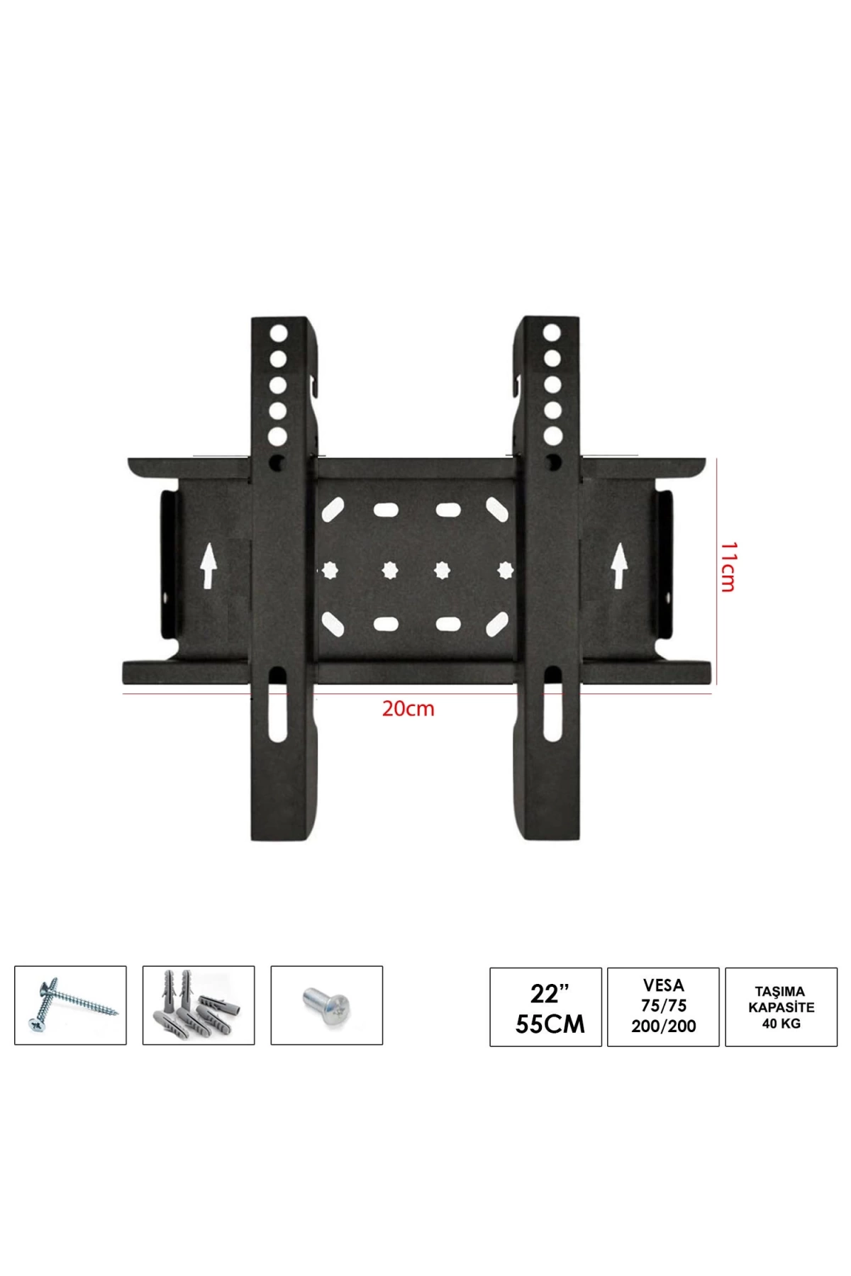 Ufix 2011 Lcd Askı Aparatı Sabit 22 İnç 55Cm