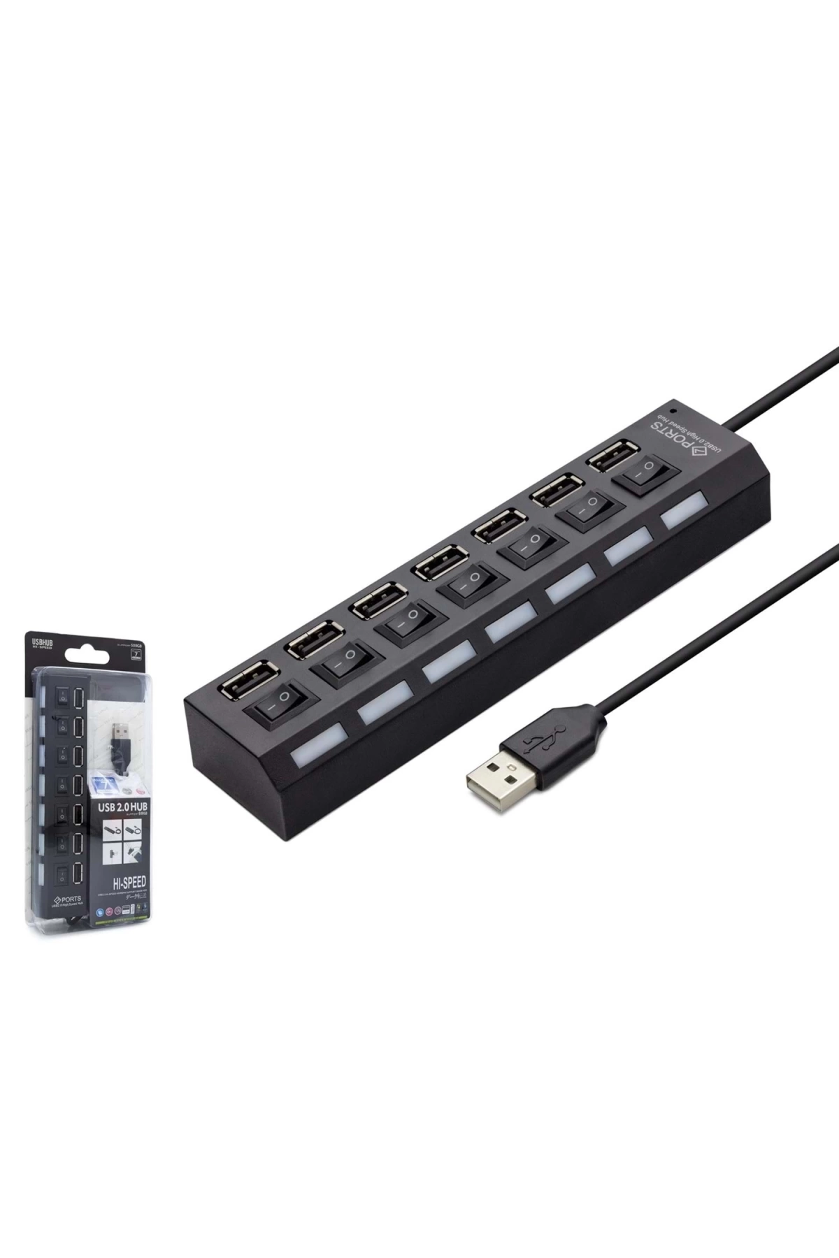 Gabble Gab-uap307 Usb Hub 2.0 Çoklayıcı Anahtarlı 7 Port