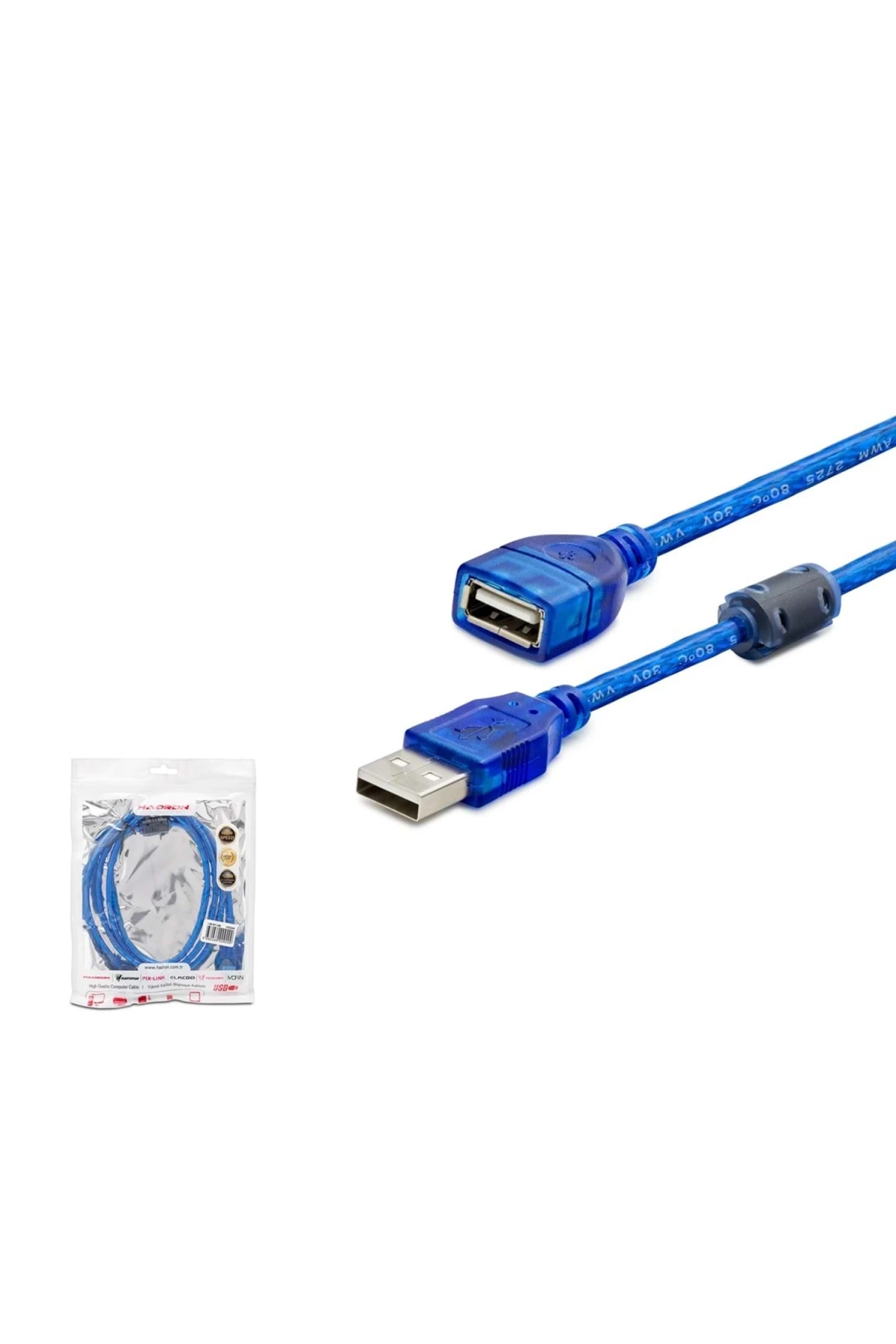 Usb Uzatma Kablosu Erkek Dişi 3mt Filtreli Hadron Hdx-7535