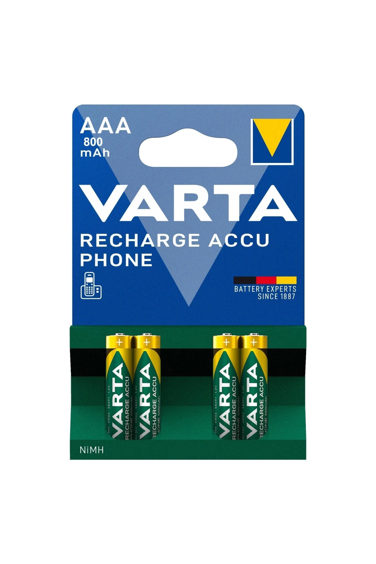 Varta Şarjlı Pil Aaa İnce Kalem 800 Mah Ni-Mh 4Lü Paket