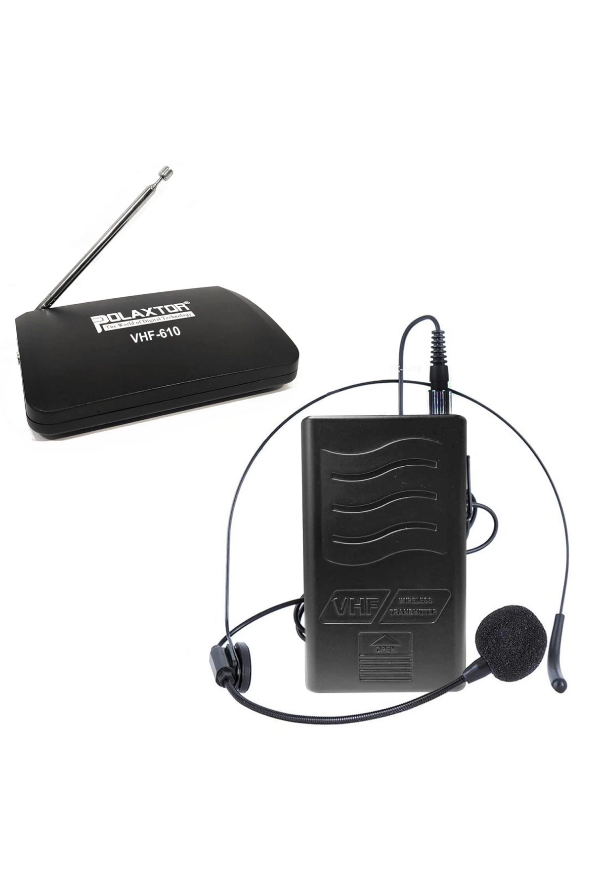 Vhf Kablosuz Mikrofon 1 Yaka 1 Headset Plx-610