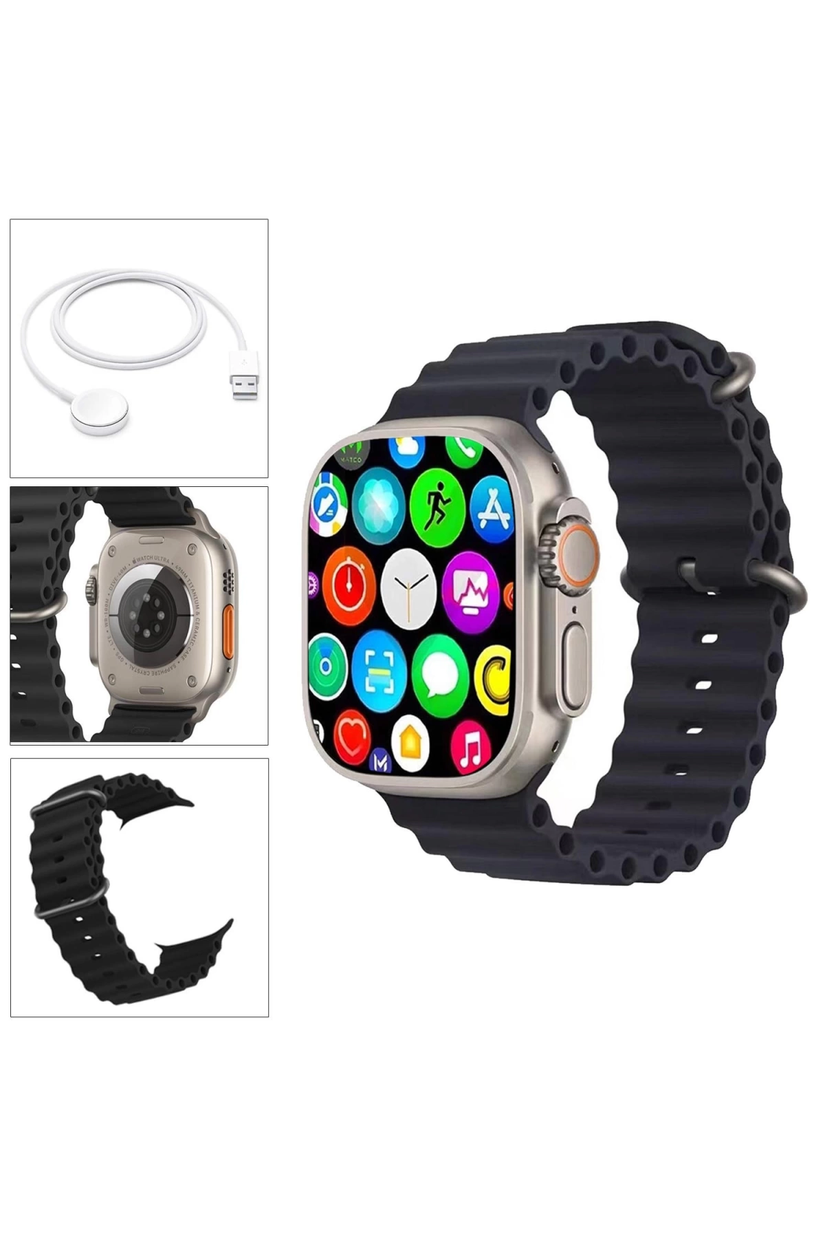 Watch Akıllı Saat Ios Androıd Kablosuz Şarj Bluetooth Watch 12 Ultra