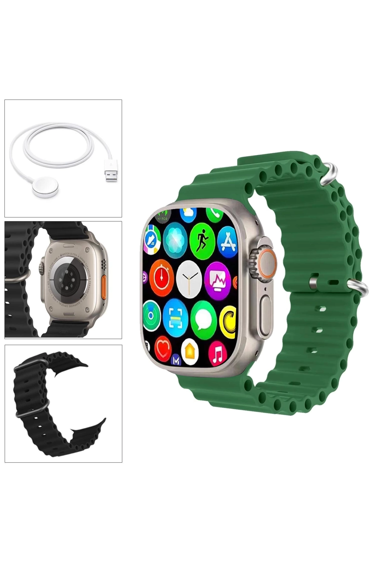 WATCH AKILLI SAAT IOS ANDROID KABLOSUZ ŞARJ BLUETOOTH WATCH ULTRA