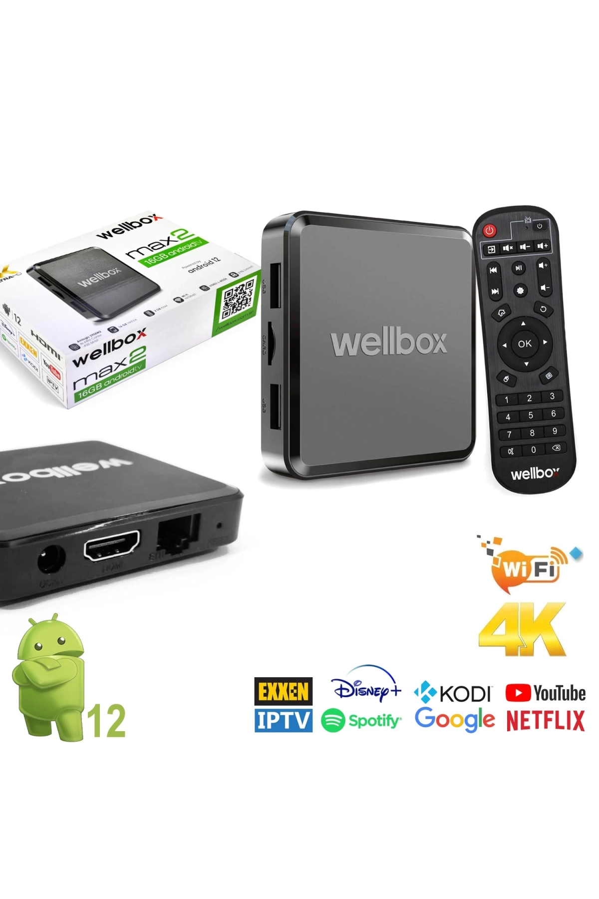 Wellbox Max-2 Android Tv Box 2+16gb