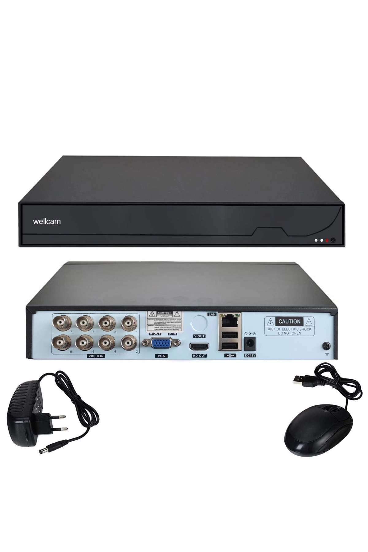 Wellcam Wm-208n1h00 Ahd Dvr Kayıt Cihazı 8 Kanal 5mp