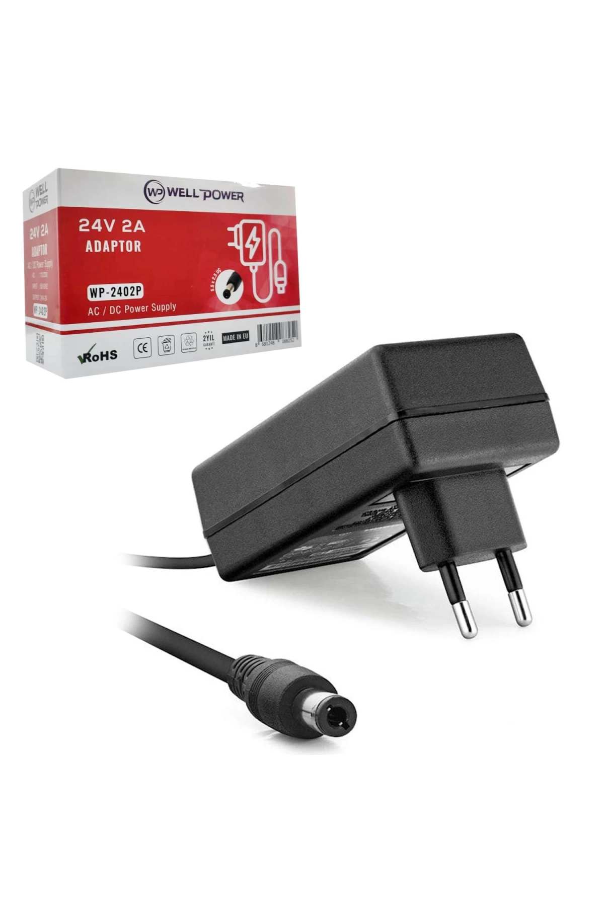 Wellpower Wp-2402P Adaptör 24 Volt 2 Amper 5.5X2.5Mm