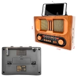 Radyo Nostalji Şarjlı Pilli Bt/usb/sd/aux Telefon Standlı Cameron Cm-1965bt