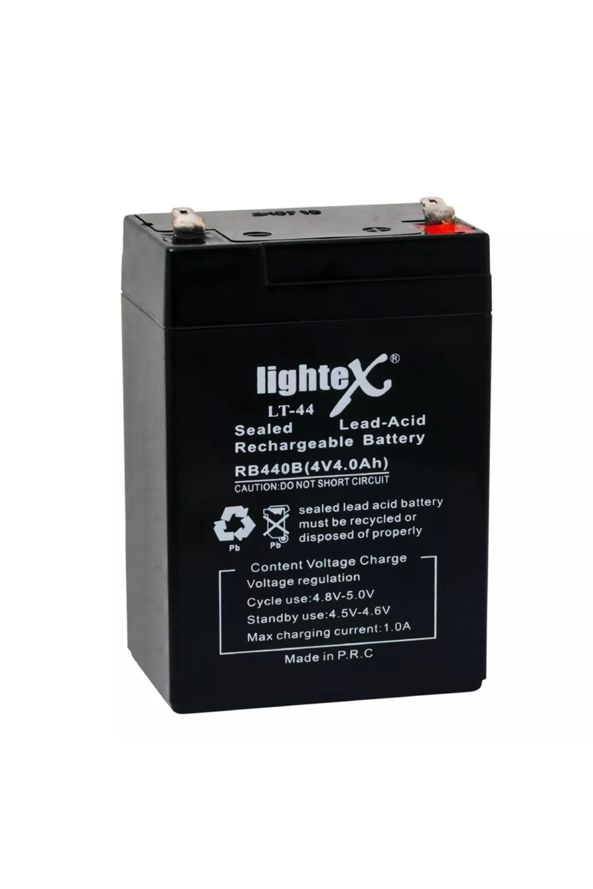 Lightex Lt-44 Kuru Akü 4v 4.0ah (7x10x4.5cm) Işıldak Fener