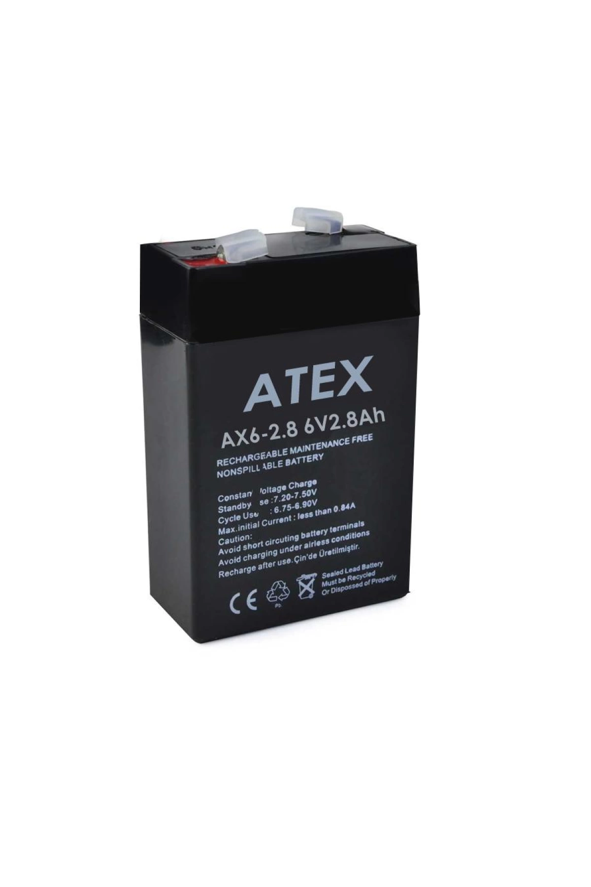 Atex Kuru Akü 6v 2.8ah (6.5x9.5x3.5cm)