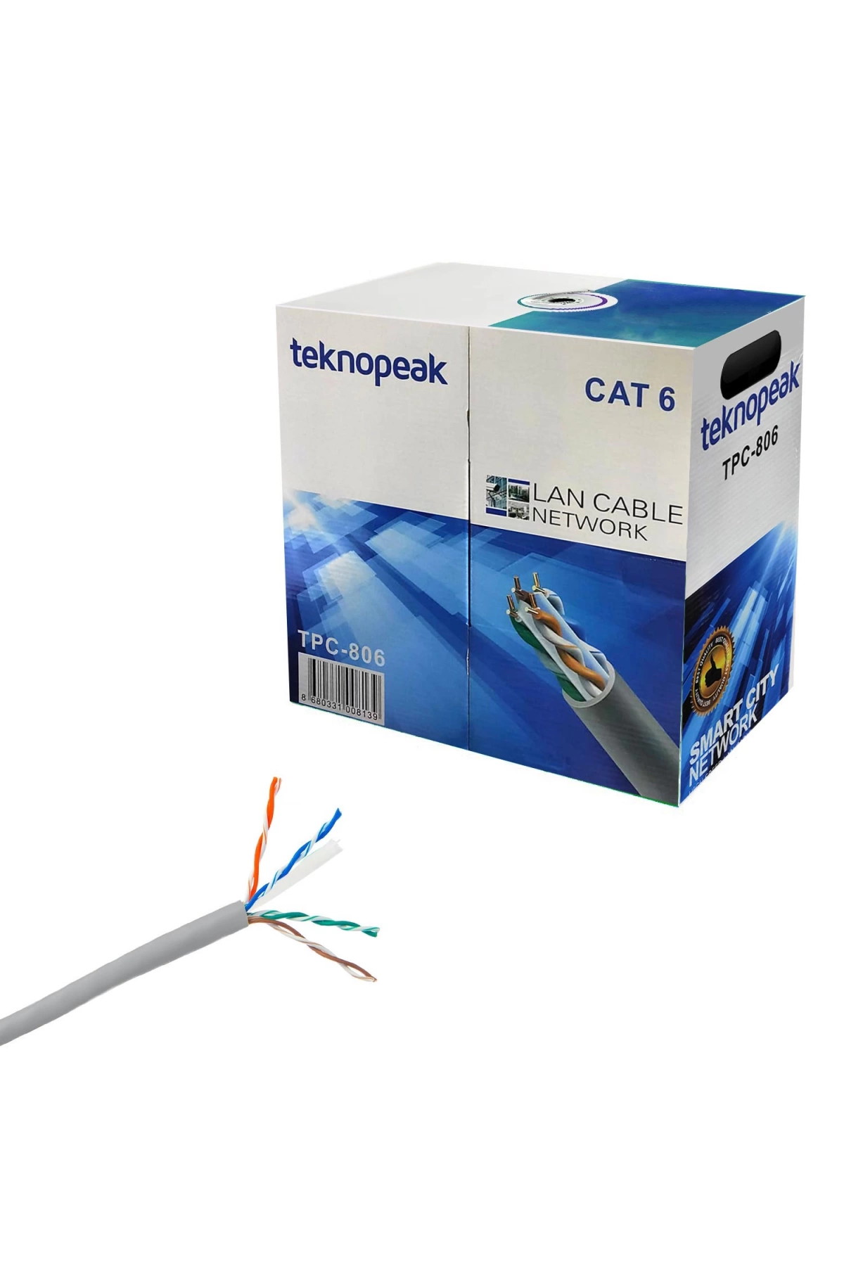 Teknopeak Tpc-806 Cat6 Kablo 24awg 305 Metre