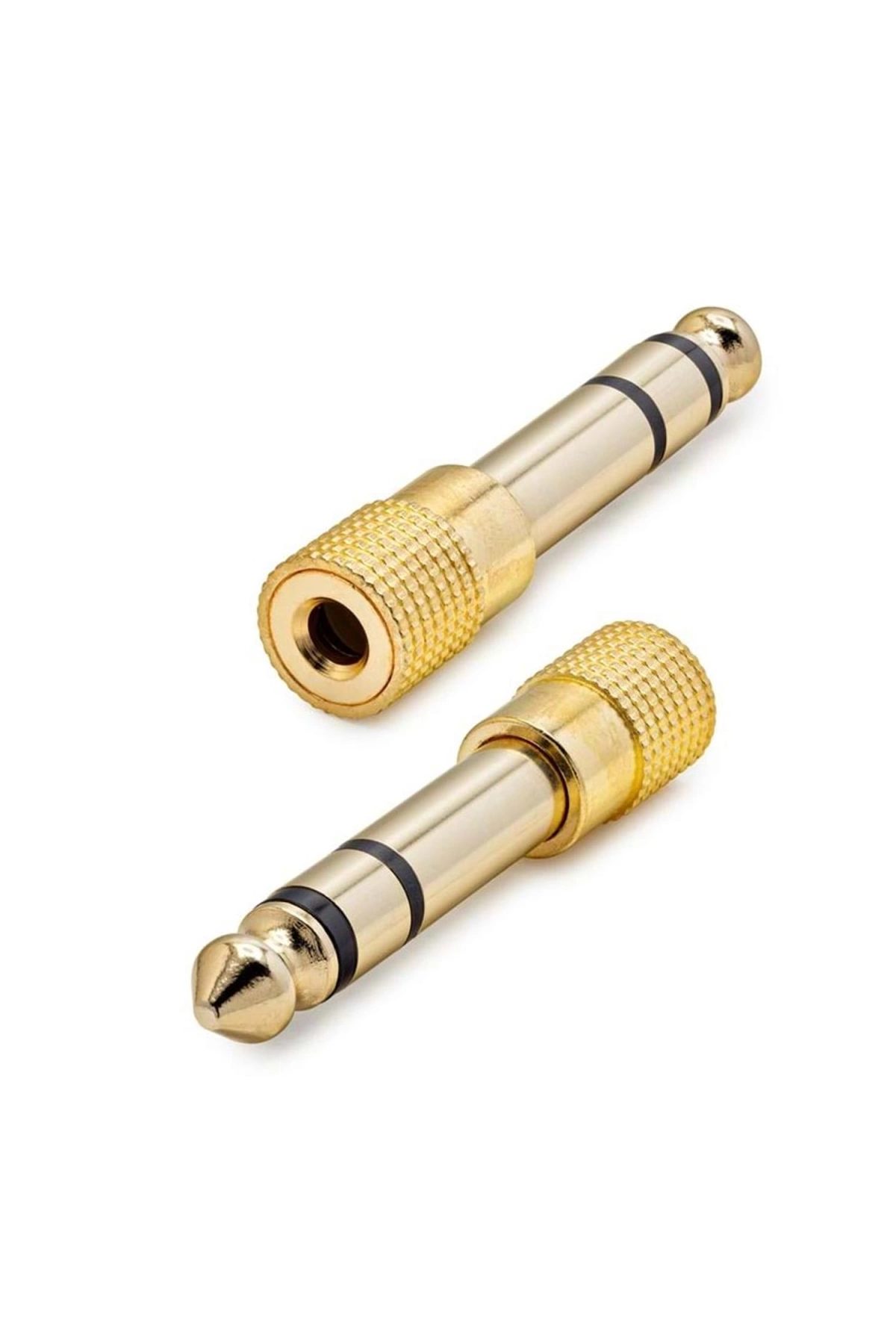 Hadron Hdx-1264 Çevirici Jack 6.3mm Stereo Erkek 3.5mm Dişi Gold Metal