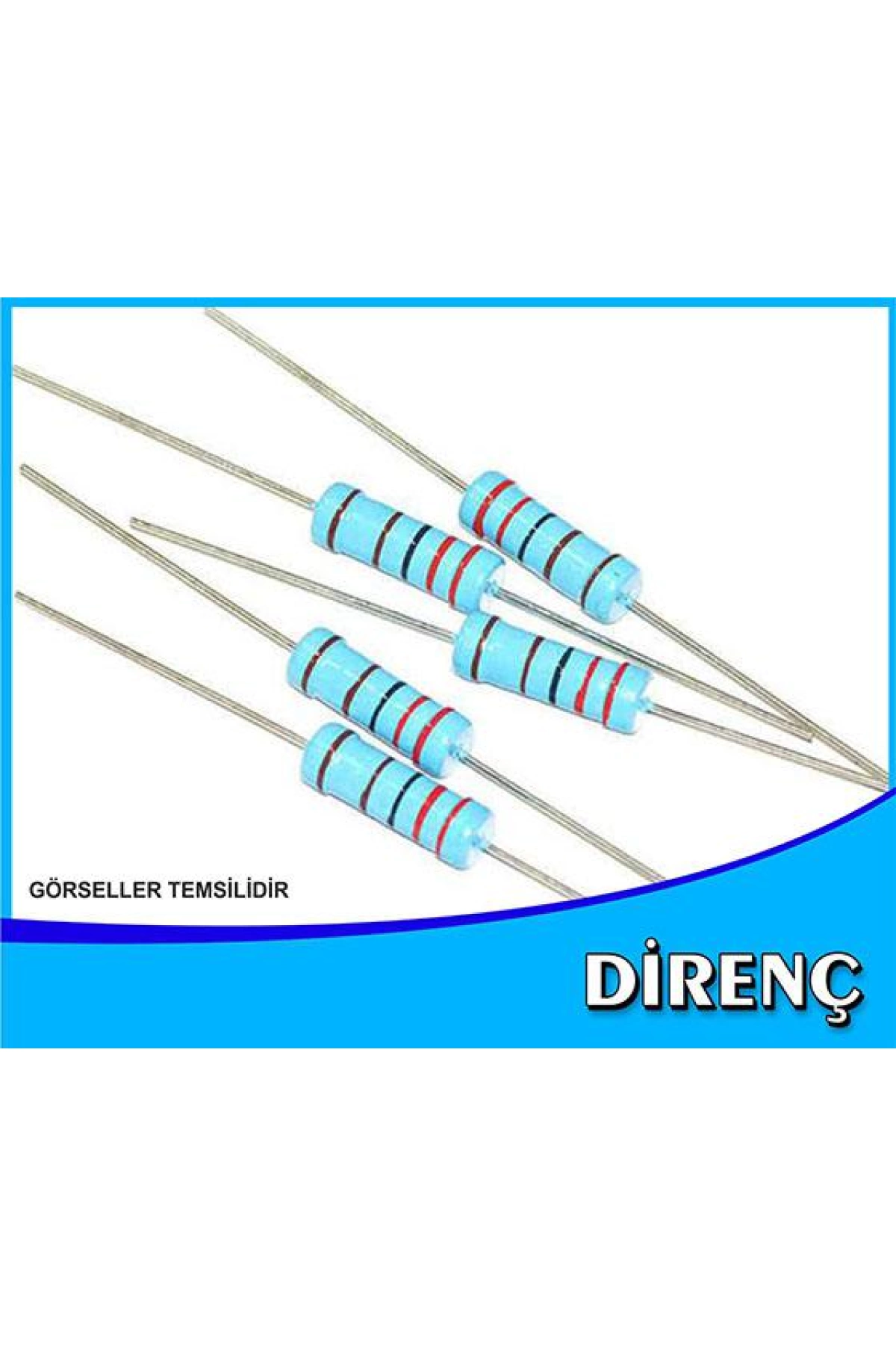 Direnç 100k Ohm 1/4w (1000 Adet)