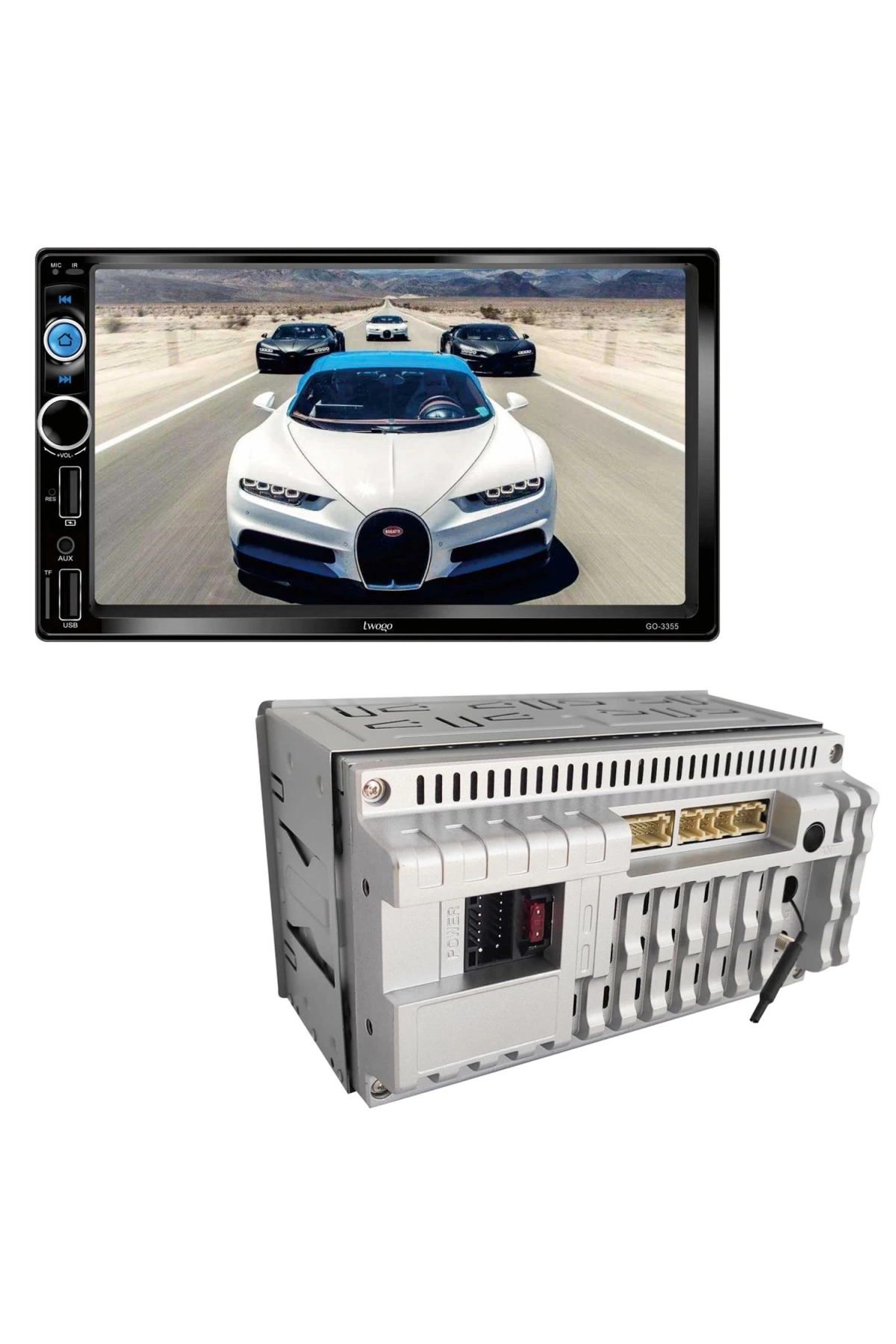 Twogo Go-232and Android Double Teyp 7 İnç 4x60 Watt 2+32gb