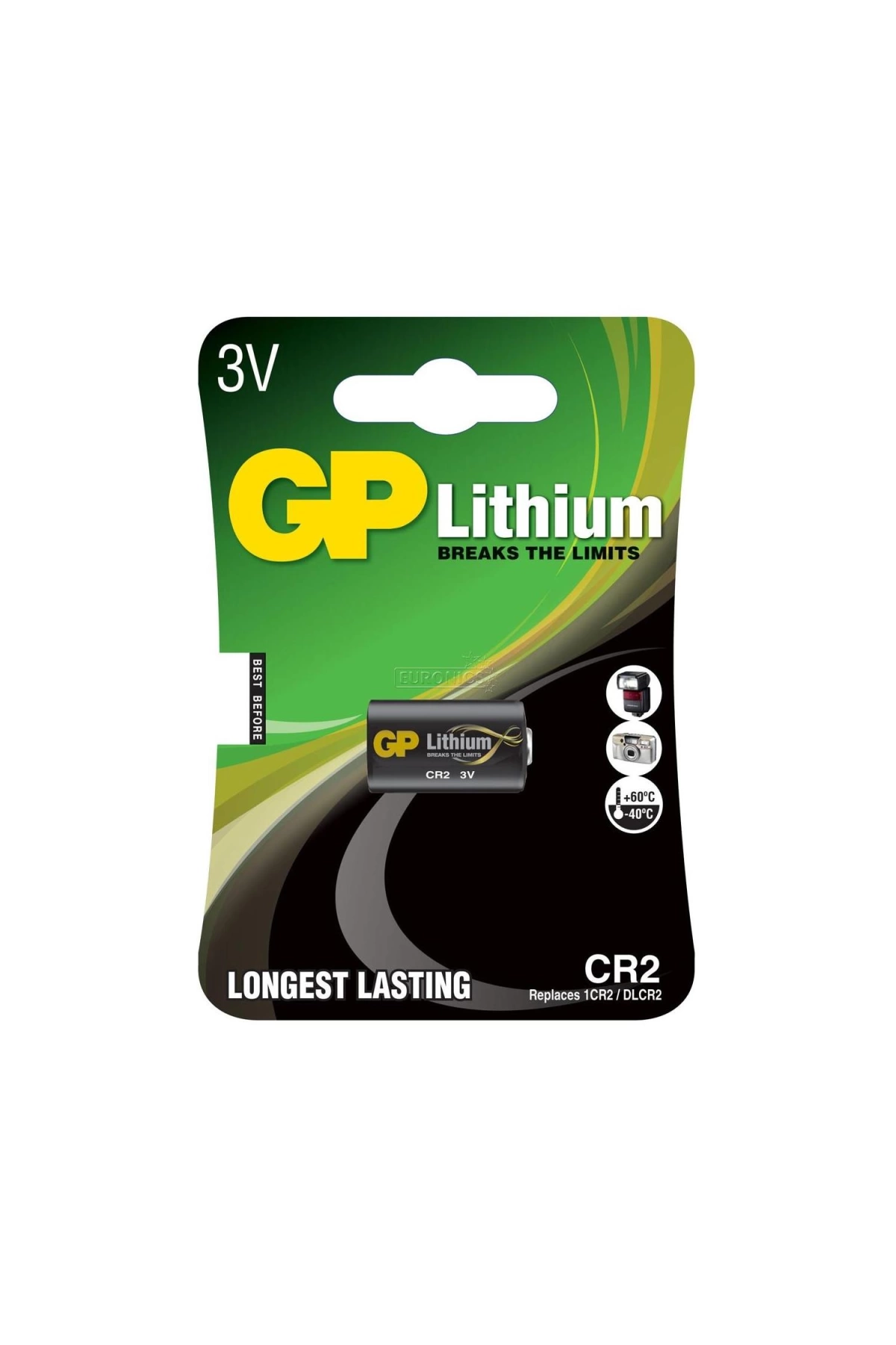 Gp Cr2e-2ue1 Pil Cr2 3v Lityum