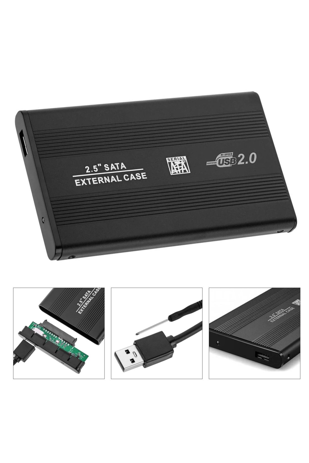 Harddisk Kutusu Ssd Hdd 2.5 Sata Usb 2.0 Gabble Gab-hk20