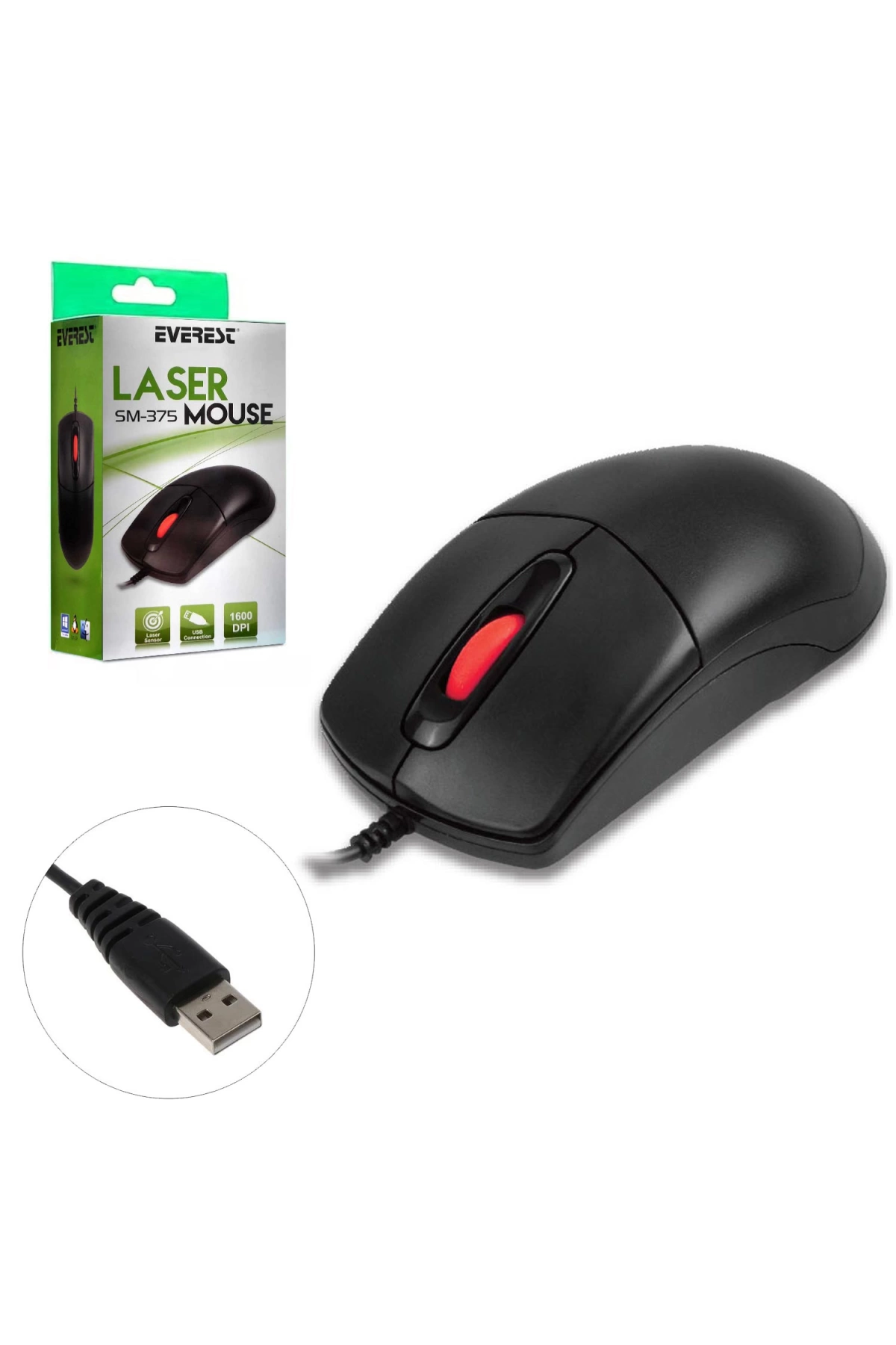 Everest Sm-375 Kablolu Mouse 1600 Dpi