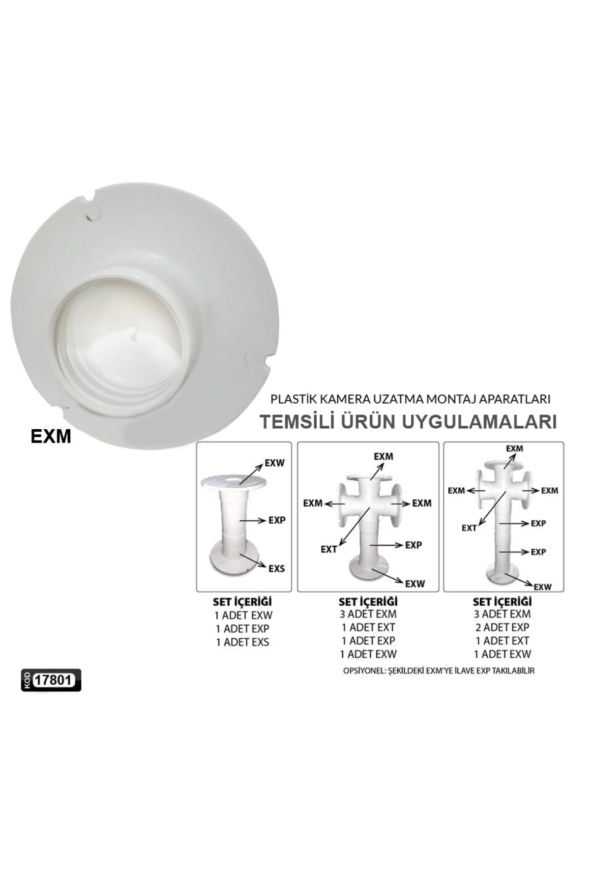 Kamera Dış Bağlantı Aparatı Flanş Dişi  Rbox Exm