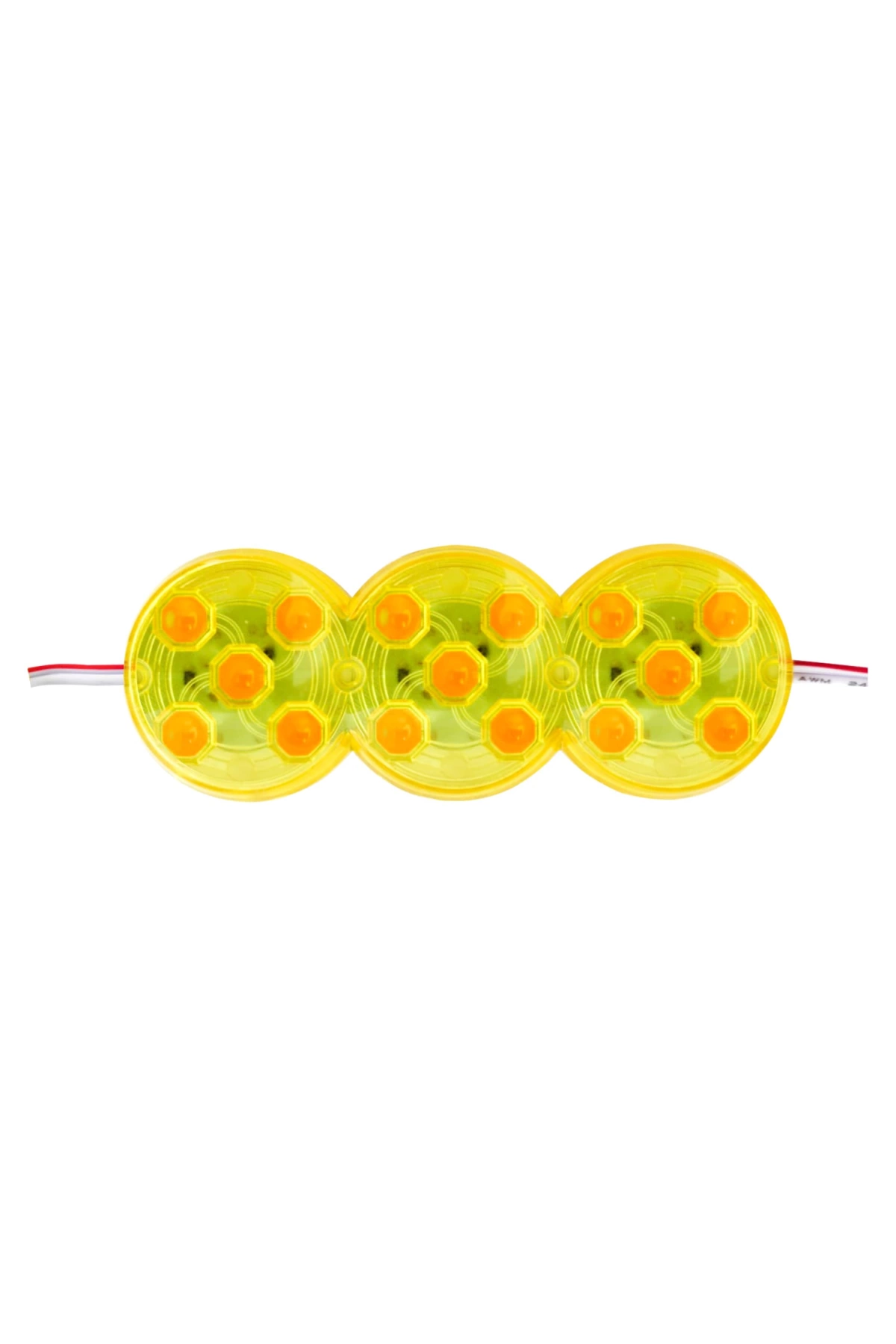 Modül Cob Led 3x5 12v Amber Yapışkanlı