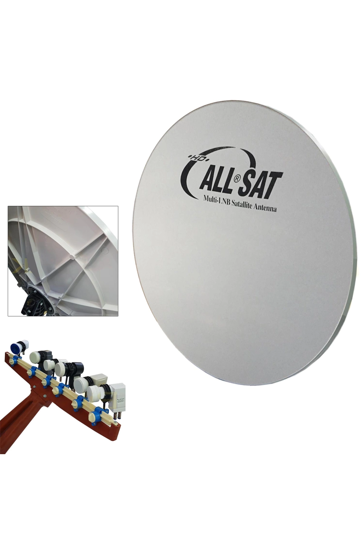 Allsat W-90 Multifocus Fiber Çoklu Çanak Anten 90cm