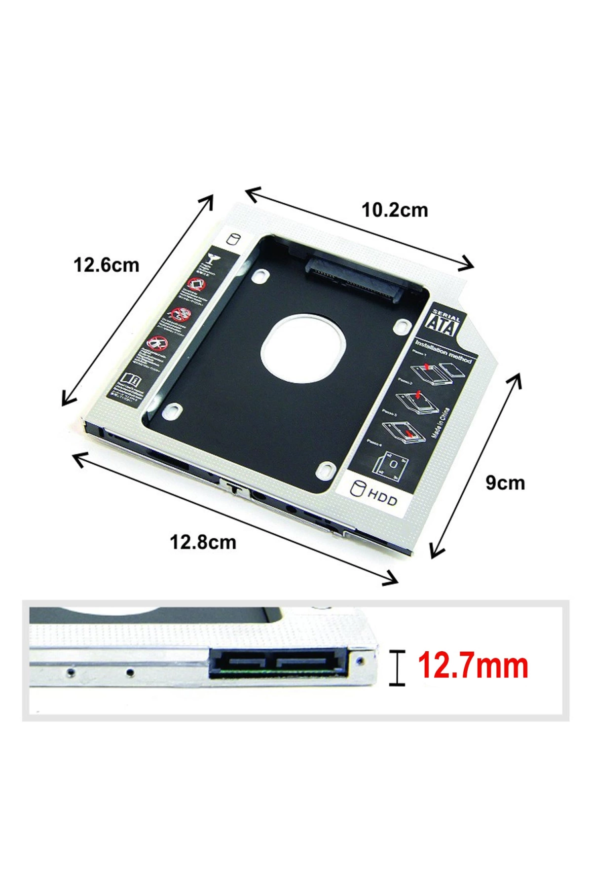 Notebook Kızak Kutu Hdd Ssd 12.7mm Sata Gabble Gab-hc127