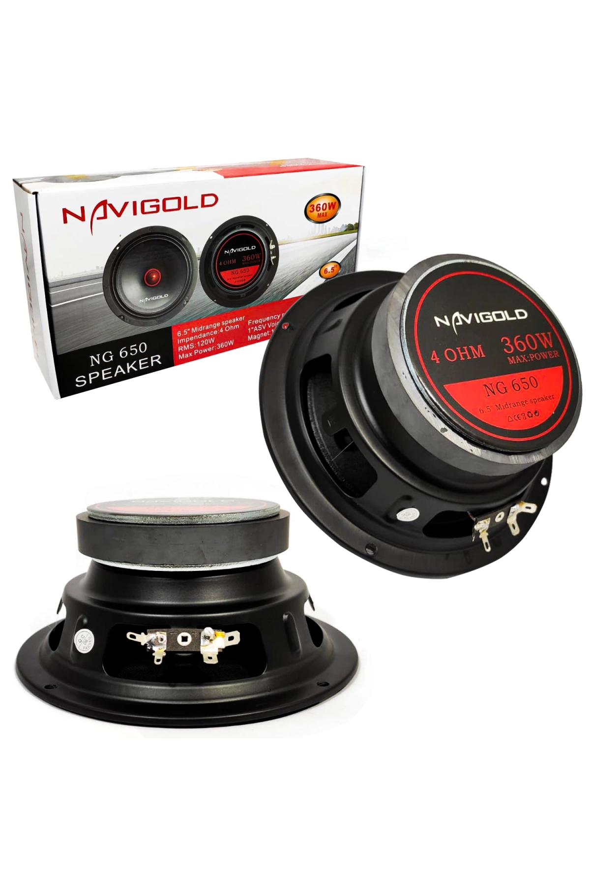 Navıgold Ng-650 Oto Midrange 16cm 360 Watt 2 Adet