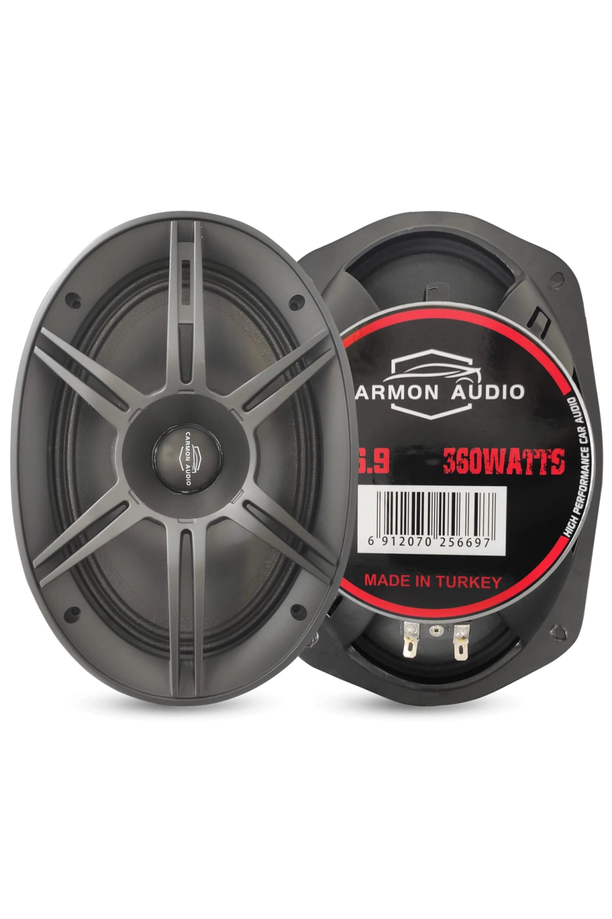 Carmon Ca-6.9 Oto Midrange Oval 6x9 İnç 360 Watt Kapaklı 2 Adet