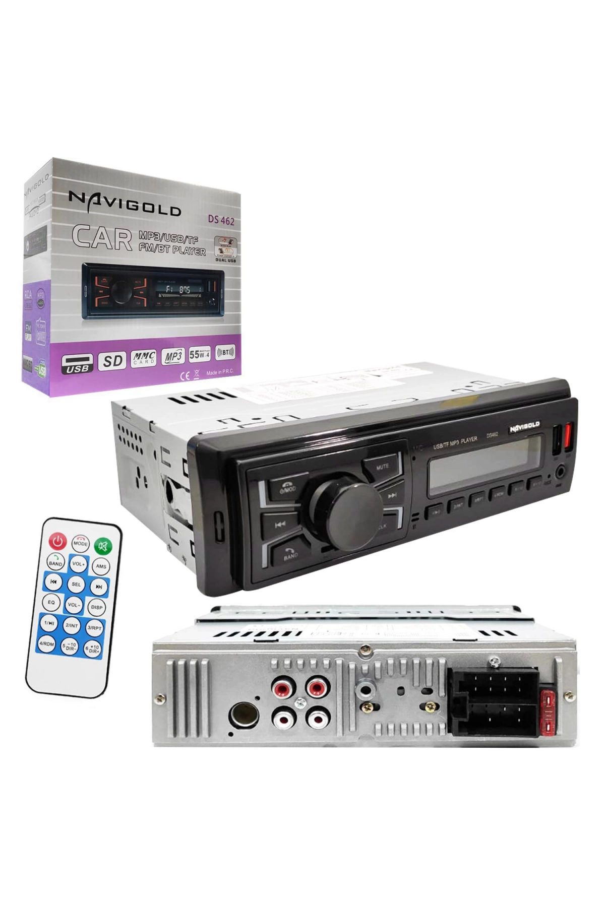 Navıgold Ds-462 Oto Teyp 4x55 Watt Bluetooth 2xusb Sd Fm Aux