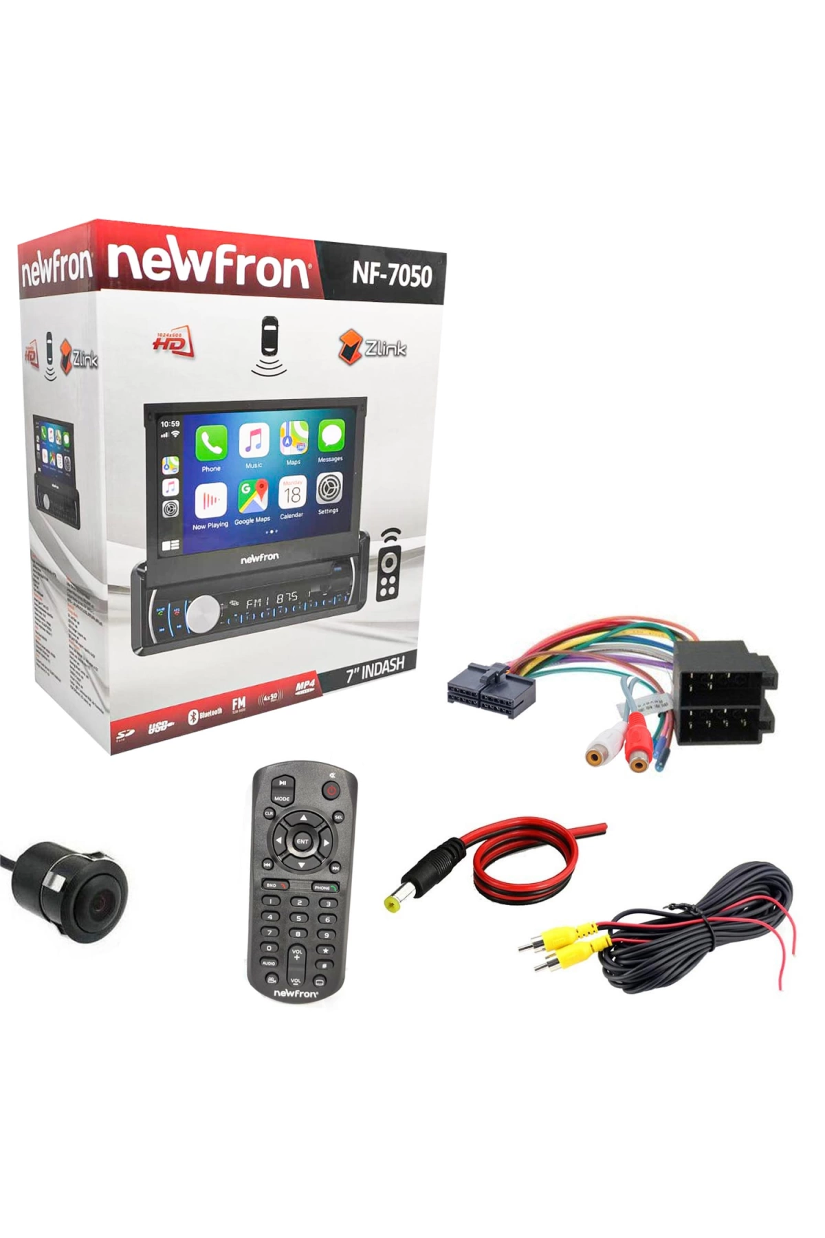 Newfron Nf-7050 İndash Teyp 7 İnç 4x50 Watt Bluetooth Carplay Zlink