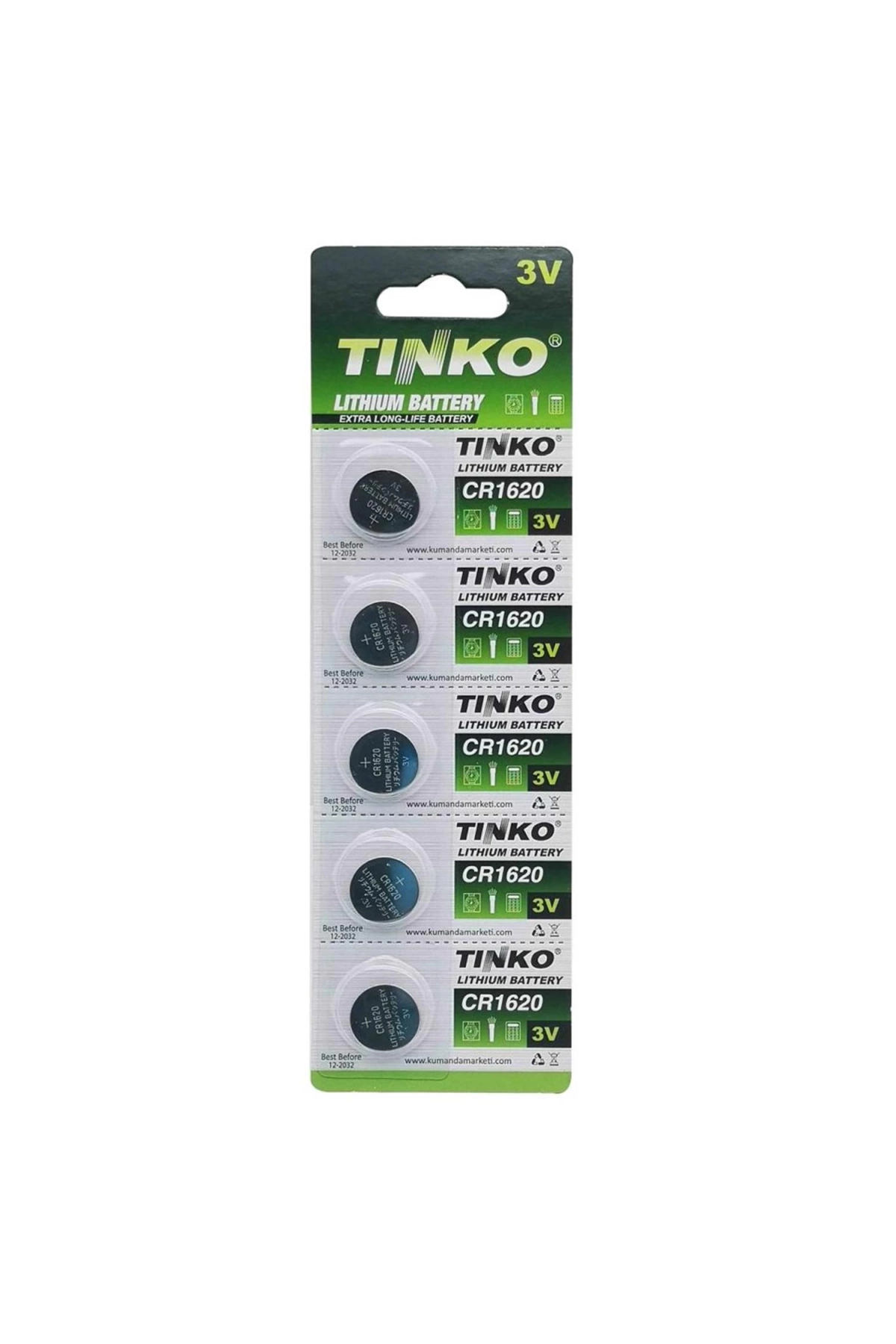 Tinko Pil Düğme 1620 3v 5li Paket