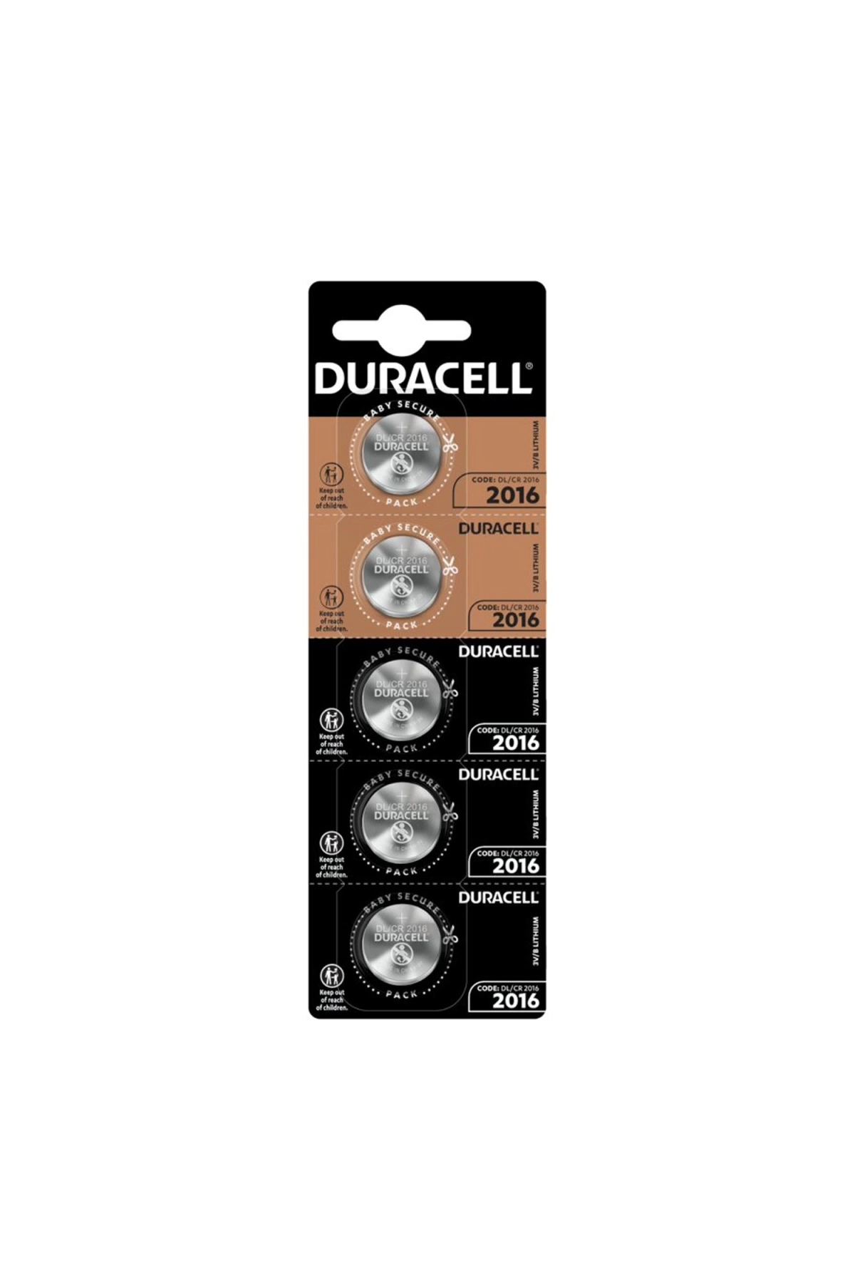 Duracell Pil Düğme 2016 3v 5li Paket